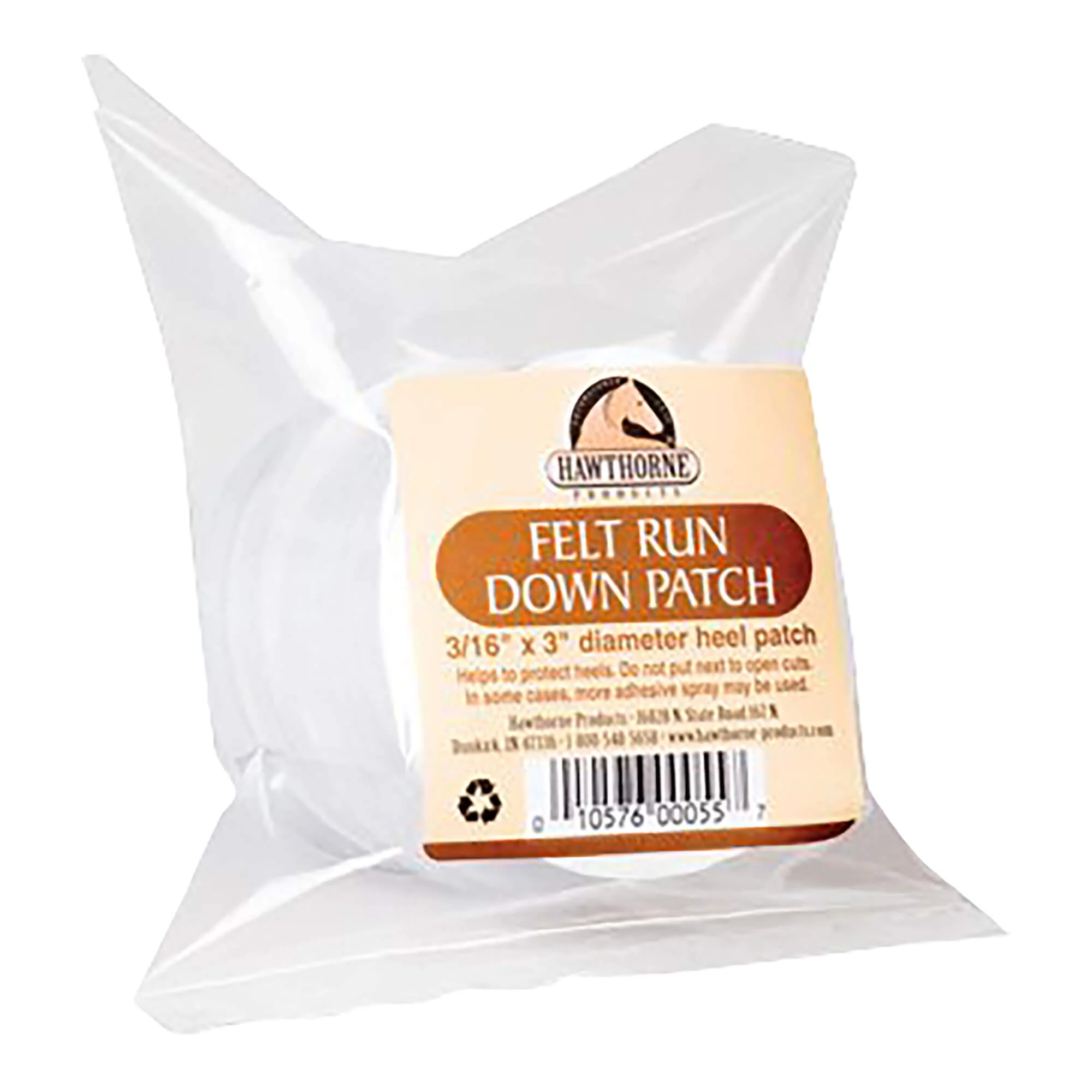 Adhesive Felt Run Down Heel Patch Circles, 12 ct