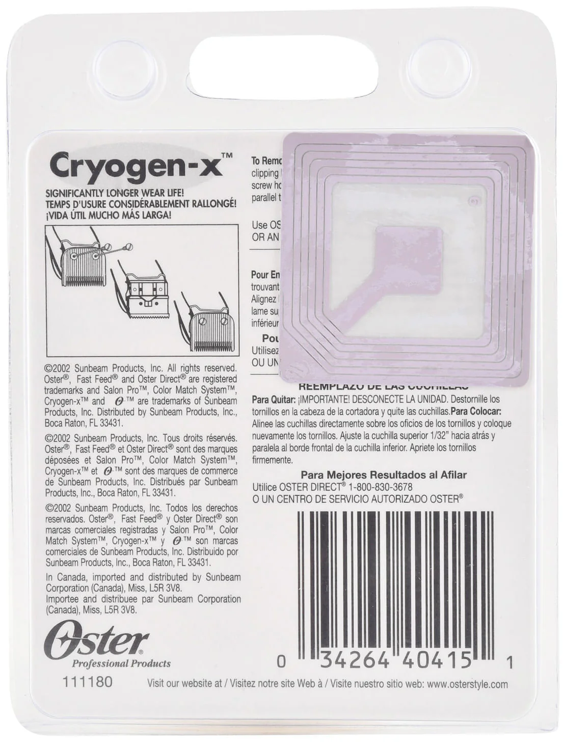 Oster Adjusta-Groom Replacement Blade (78733-010) - Image 2