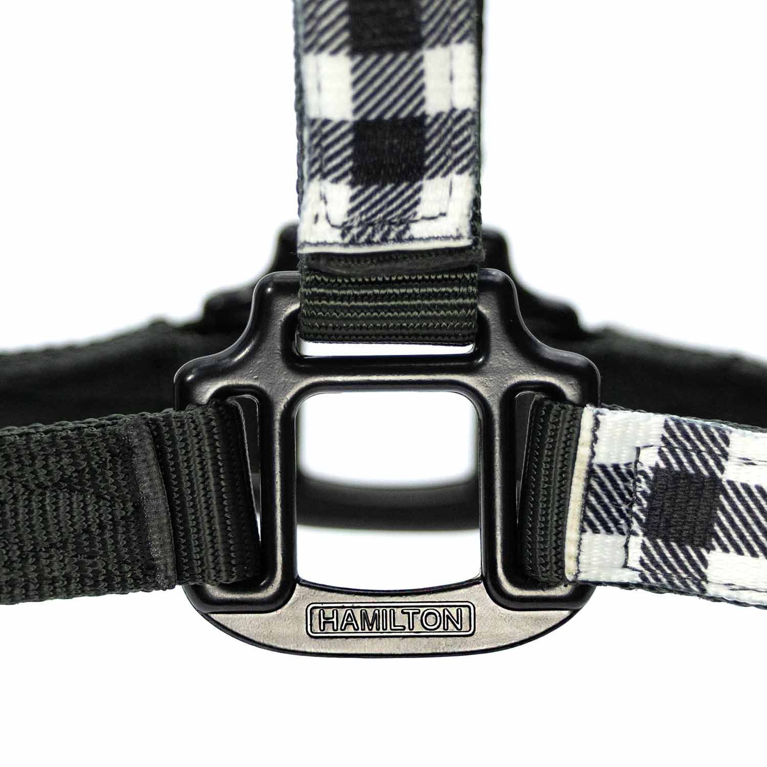 Adjustable 1" Nylon Plaid Horse Halter, Average - Image 2