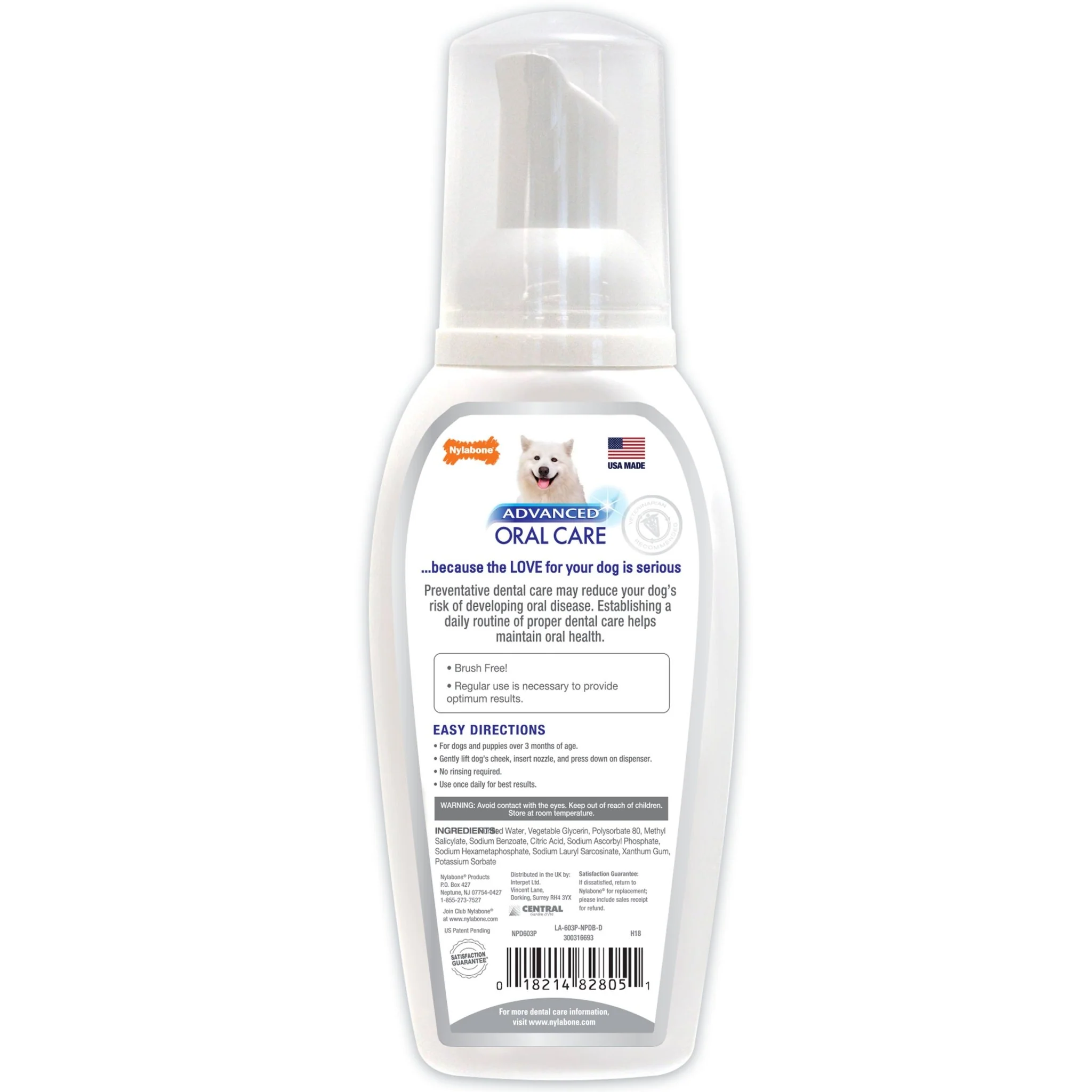 Advanced Oral Care Foaming Tartar Remover for Dogs, 4 oz - Image 2