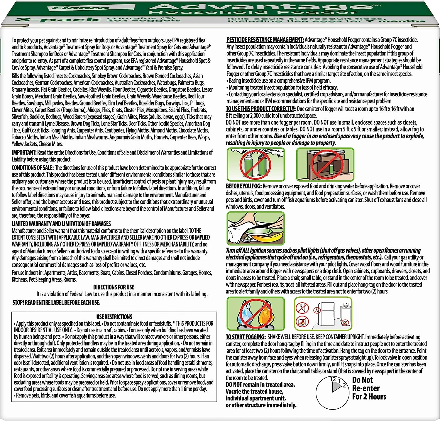 Advantage Household Fogger, 3 Pack - Image 2
