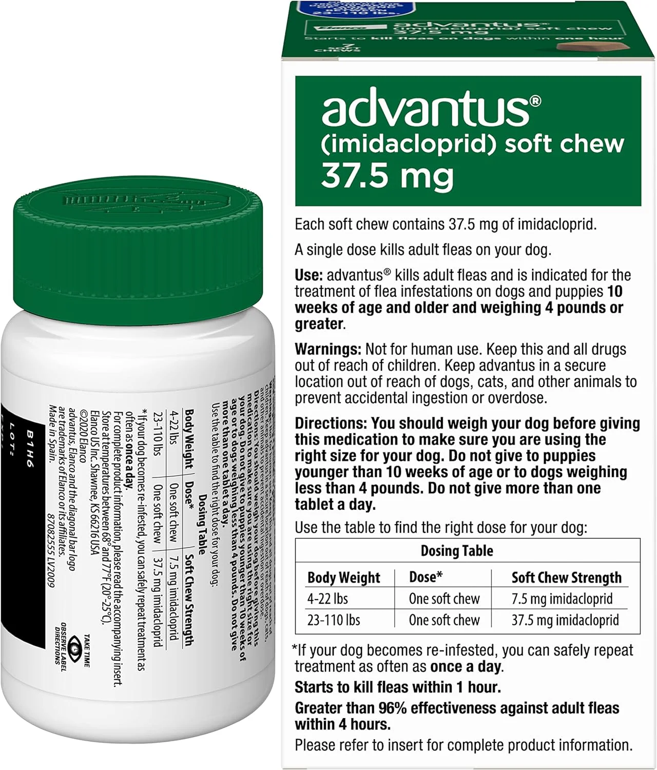 Advantus (imidacloprid) Oral Flea Treatment Soft Chews for Dogs - Image 2