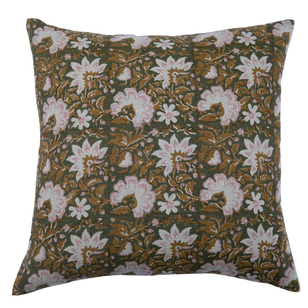Kundan Orchid Pillow - Image 1