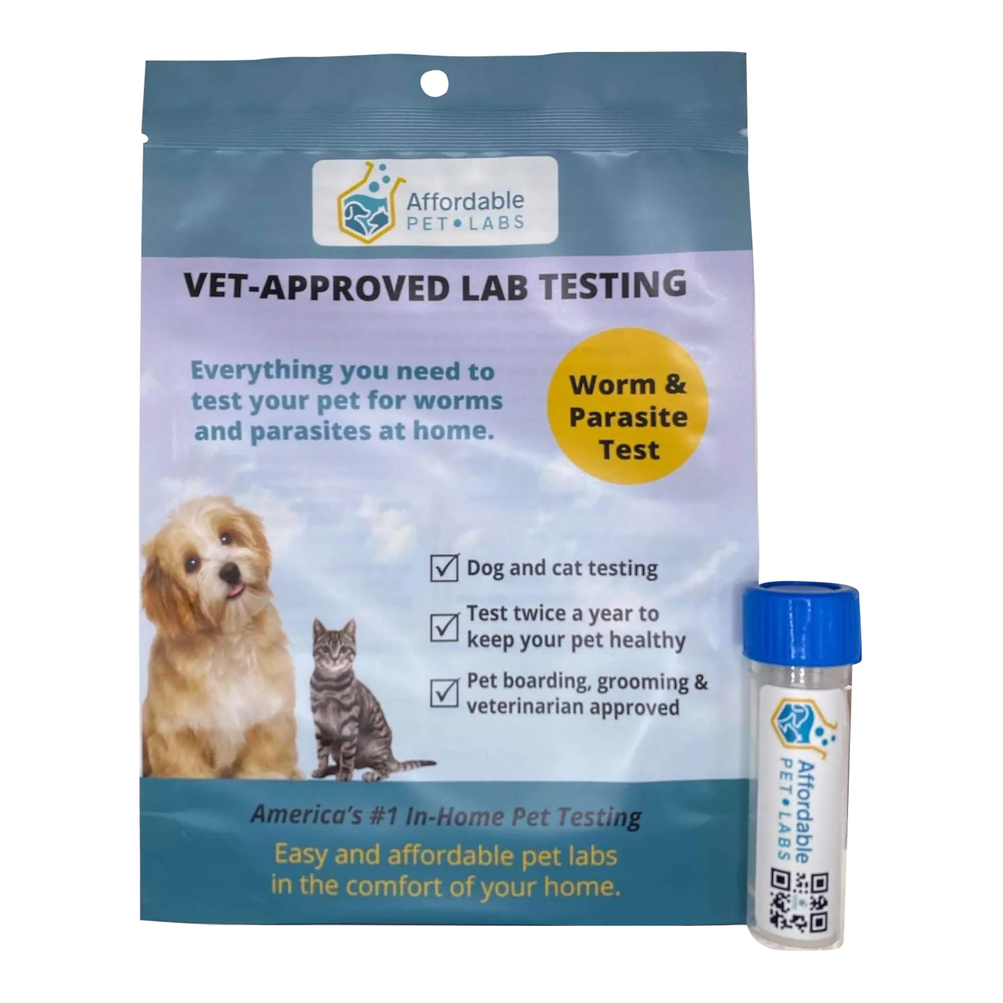 Affordable Pet Labs - Basic Fecal Diagnostic Test For Dogs & Cats, Easy Home Kit - Image 3