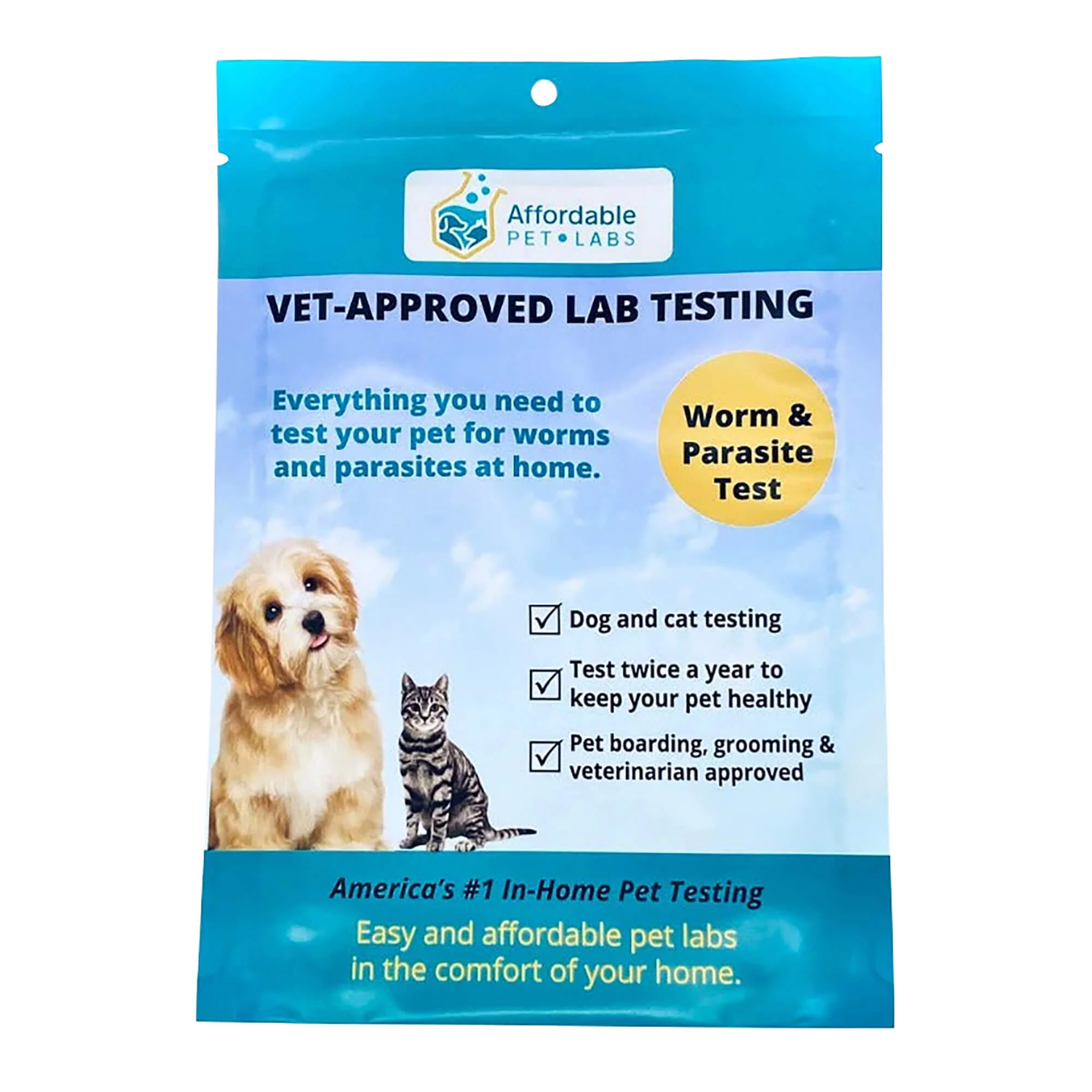 Affordable Pet Labs - Basic Fecal Diagnostic Test For Dogs & Cats, Easy Home Kit - Image 2