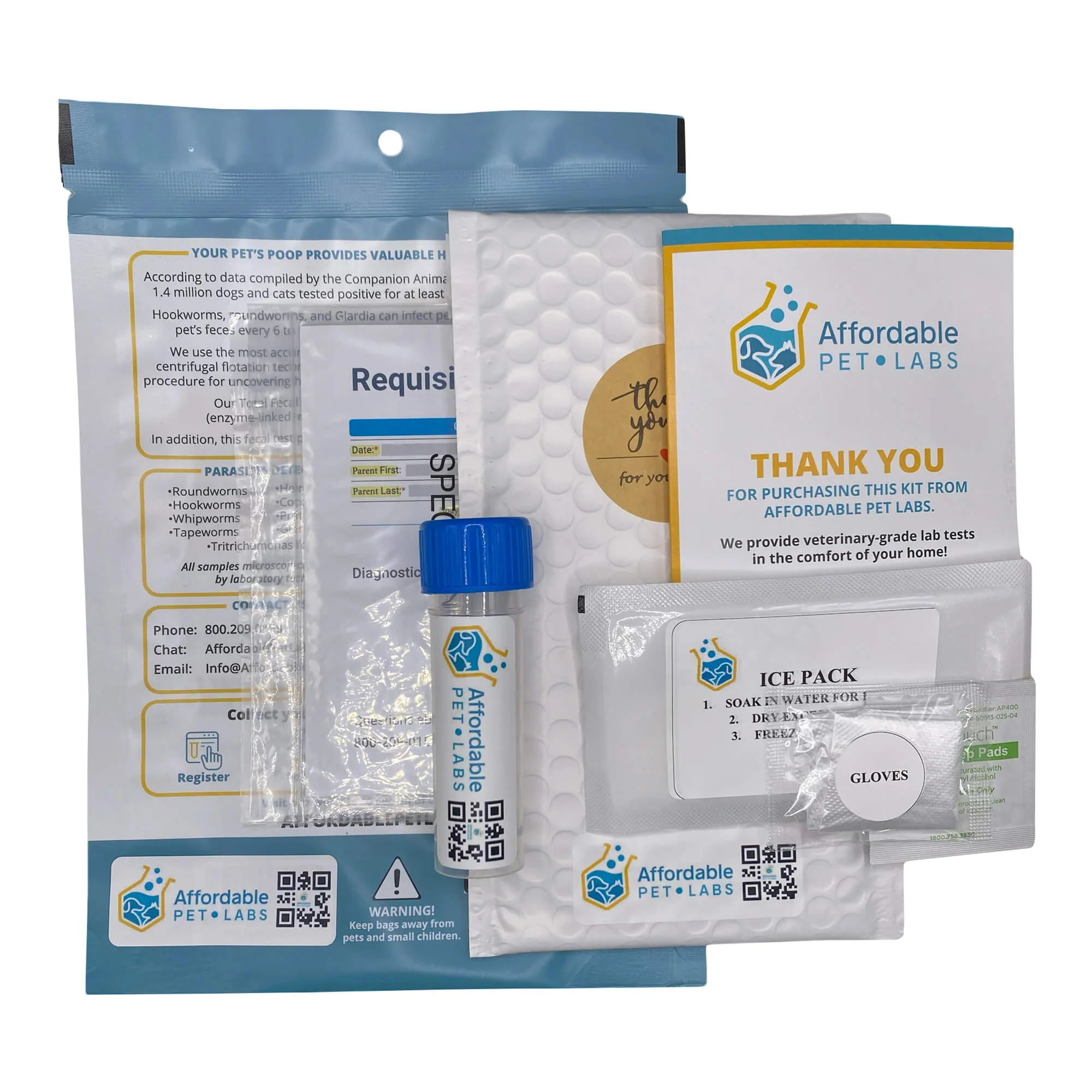 Affordable Pet Labs - Farm Animal Fecal Parasite Plus Giardia Diagnostic Test, Easy Home Kit - Image 3