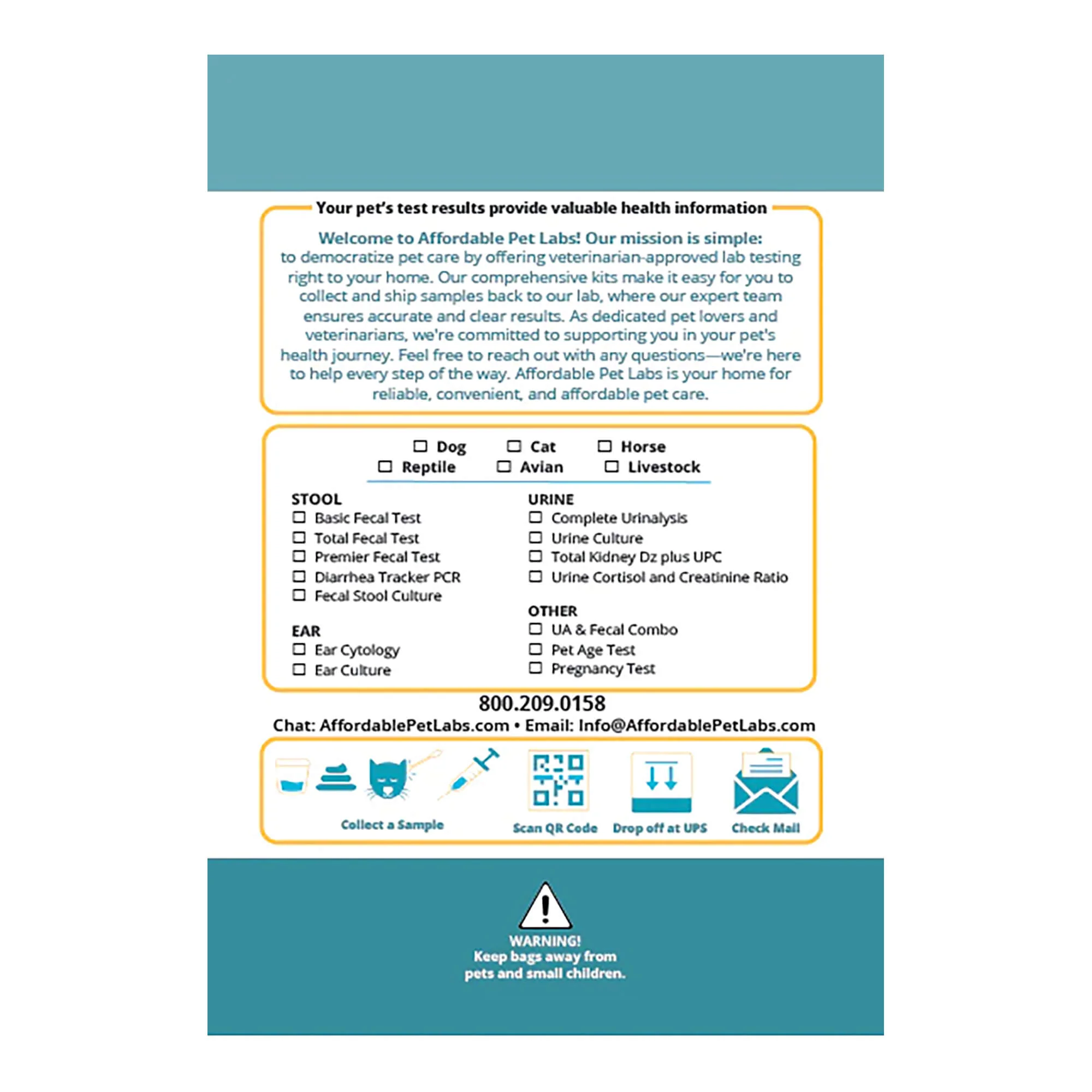 Affordable Pet Labs - Parvo Disease Diagnostic Fecal Test For Dogs, Easy Home Kit - Image 3