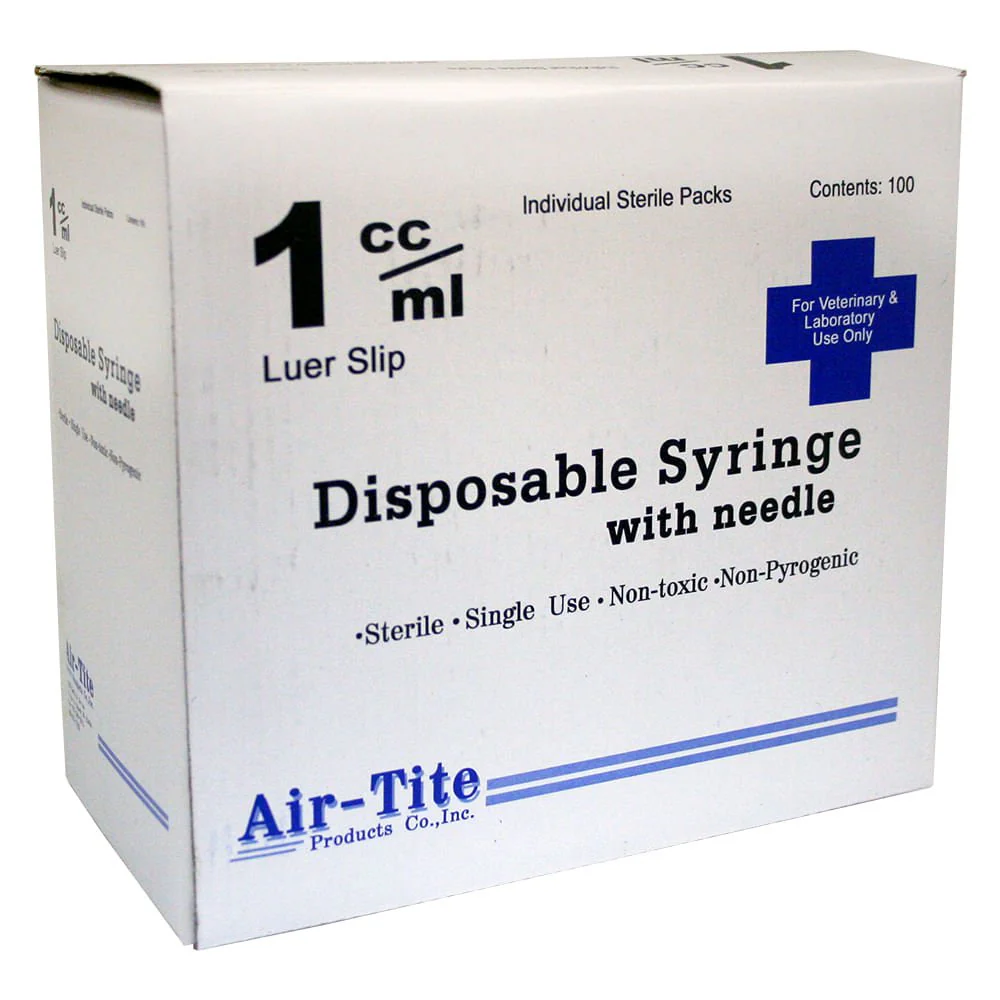 Air-Tite Syringes with Needles, 1cc, TB with 25g x 5/8" - Image 1