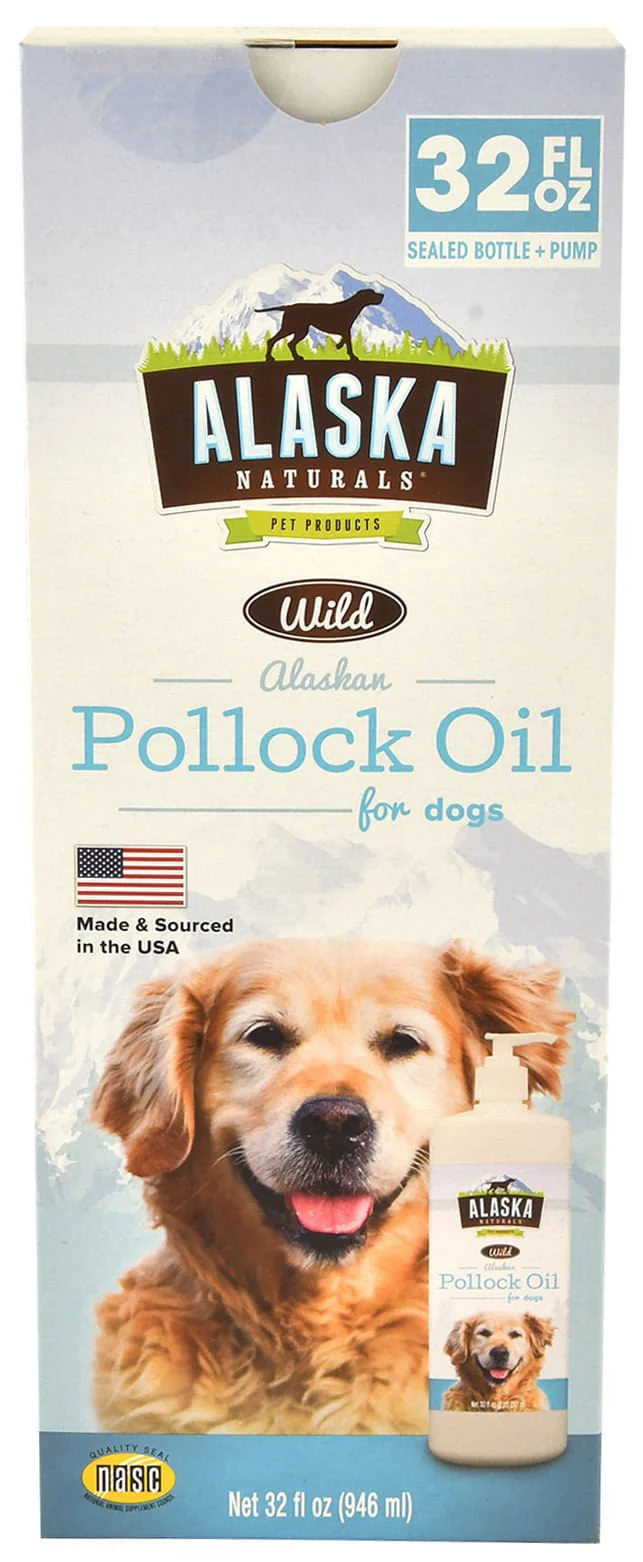 Alaska Naturals Wild Alaskan Pollock Oil for Dogs, 32 oz - Image 1