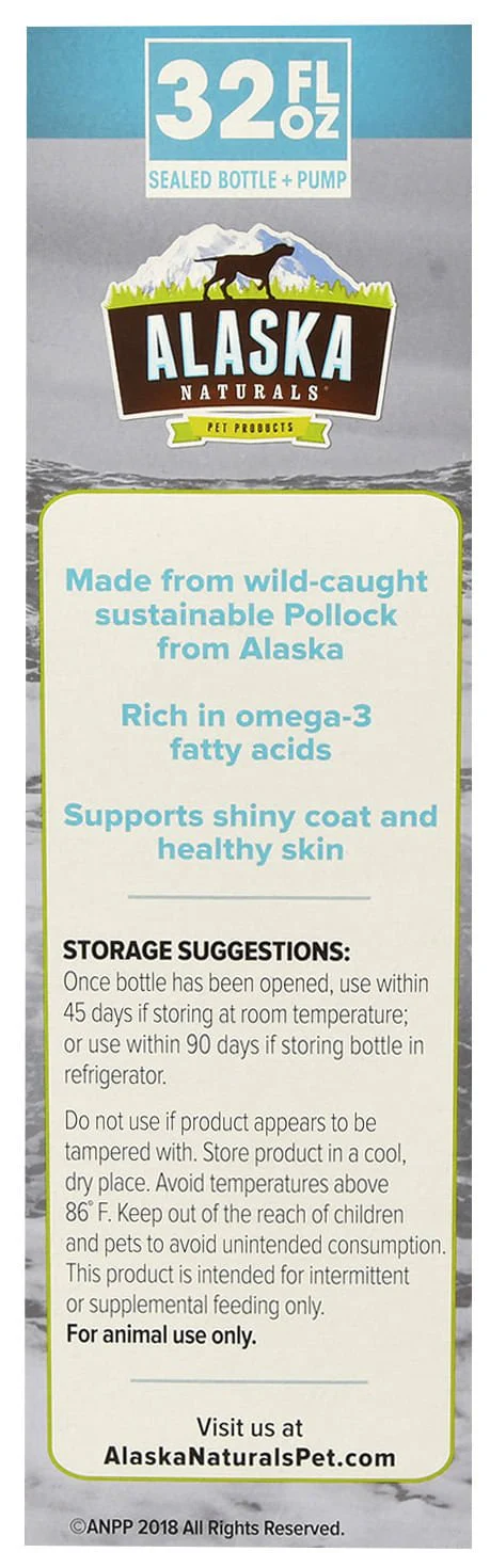 Alaska Naturals Wild Alaskan Pollock Oil for Dogs, 32 oz - Image 2