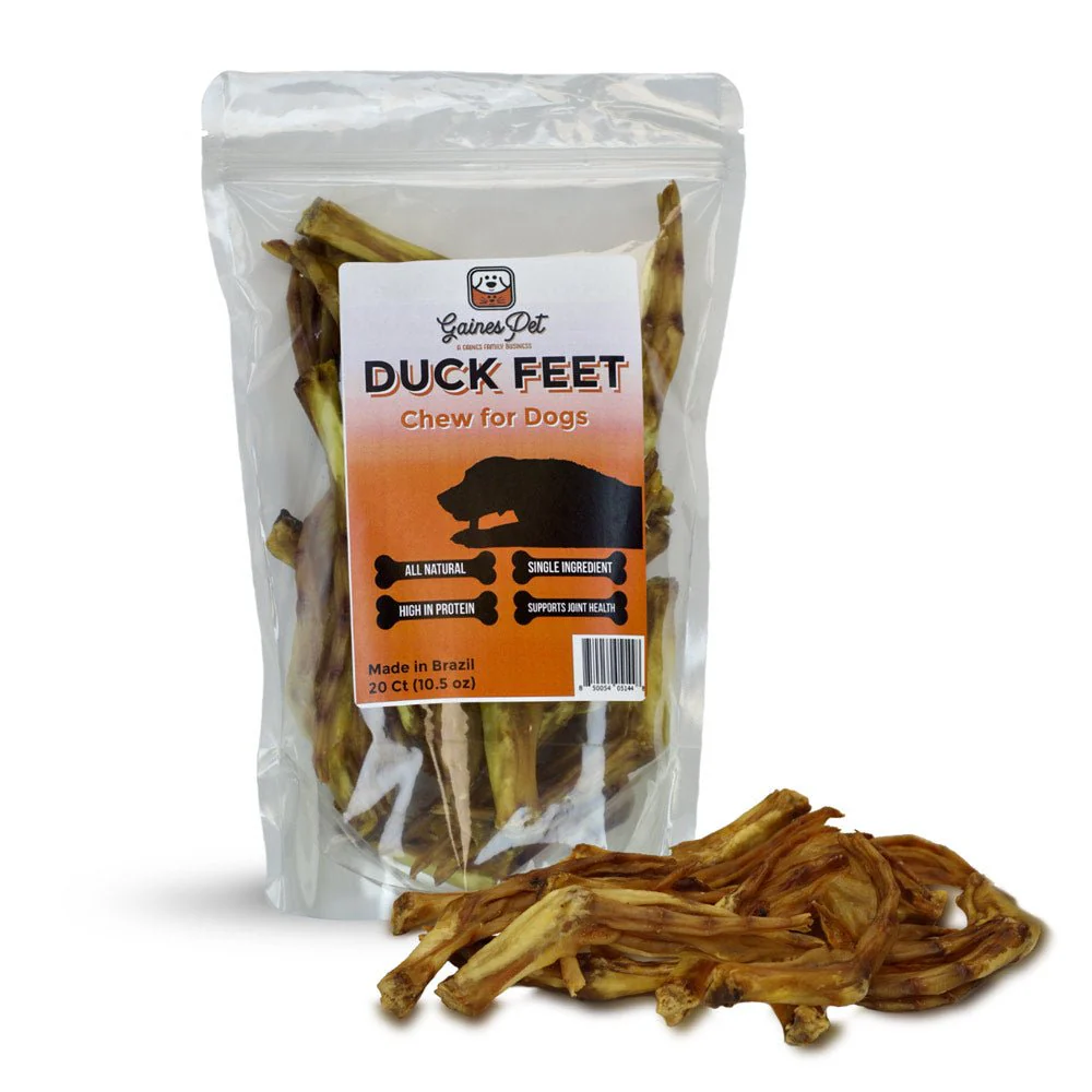 All-Natural Duck Feet Dog Treats, 80 ct – High Protein, Grain Free Chews, Made in USA - Image 2