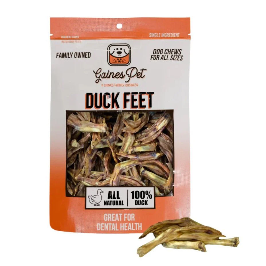 All-Natural Duck Feet Dog Treats, 80 ct – High Protein, Grain Free Chews, Made in USA - Image 1
