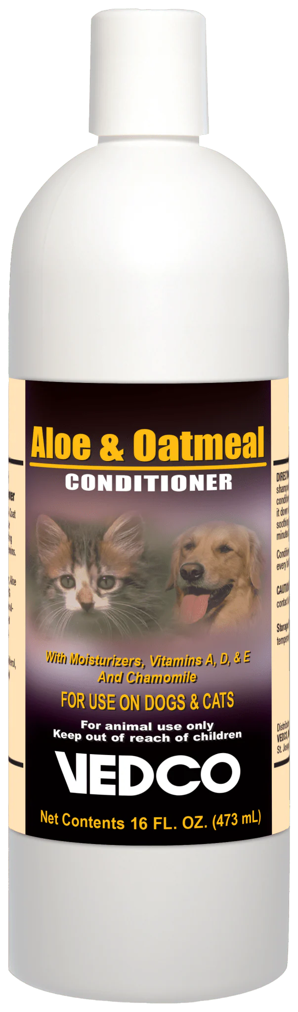 Aloe & Oatmeal Conditioner, 16 oz – Soothes Dry & Itchy Skin for Dogs & Cats