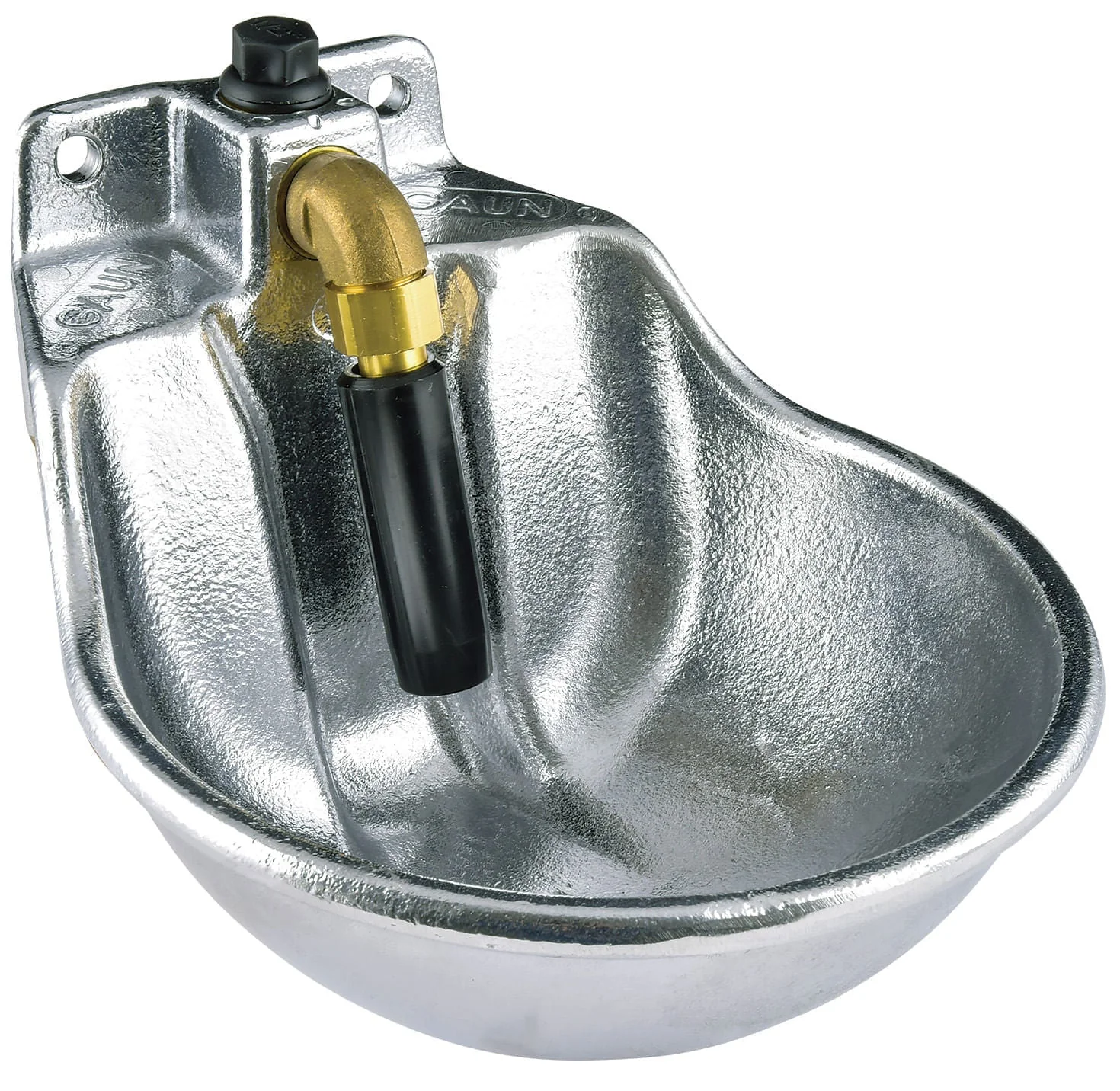 Aluminum Barn Wall Mount Push Valve Horse Waterer - Image 1
