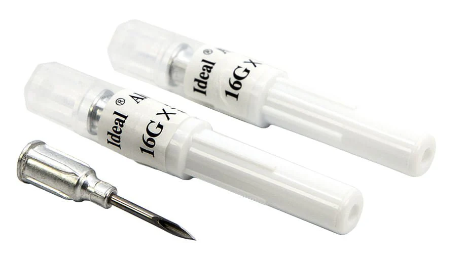 Aluminum Hub Needle 16g x 5/8", Box of 100 - Image 1