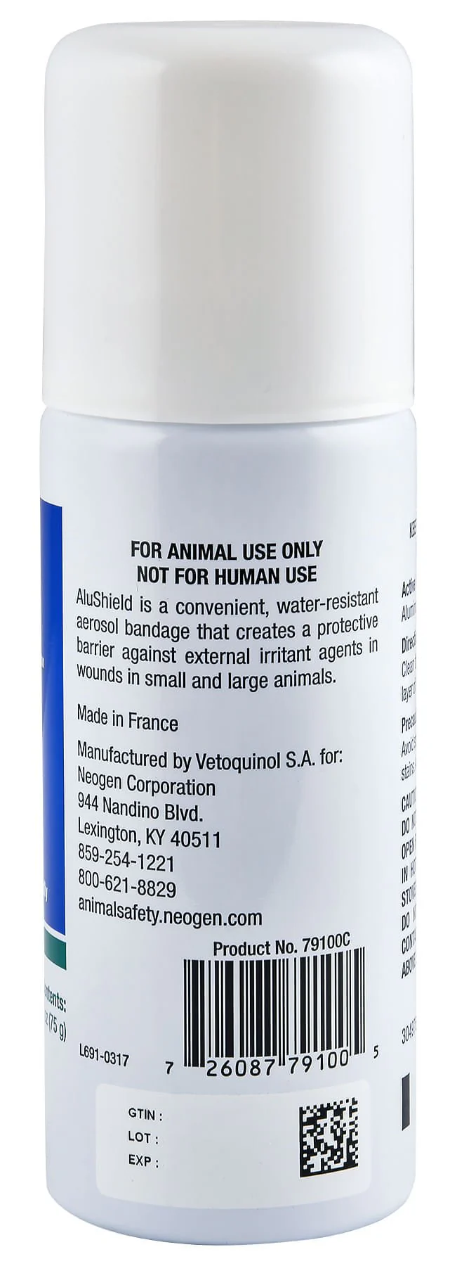 AluShield Aerosol Bandage for Large & Small Animals, 2.6 oz - Image 3