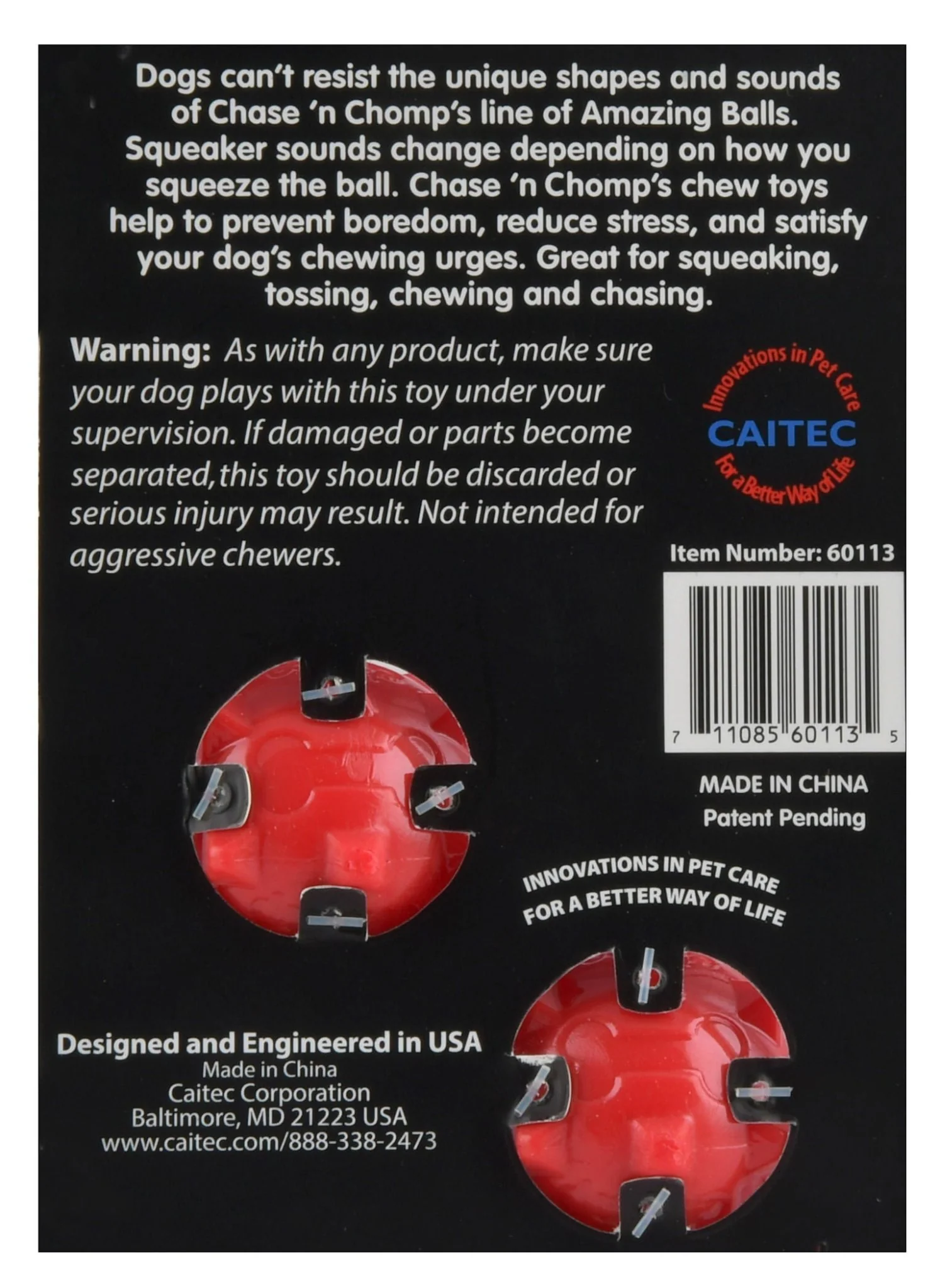 Amazing Knobble Ball Squeak & Float Dog Toy - Image 2
