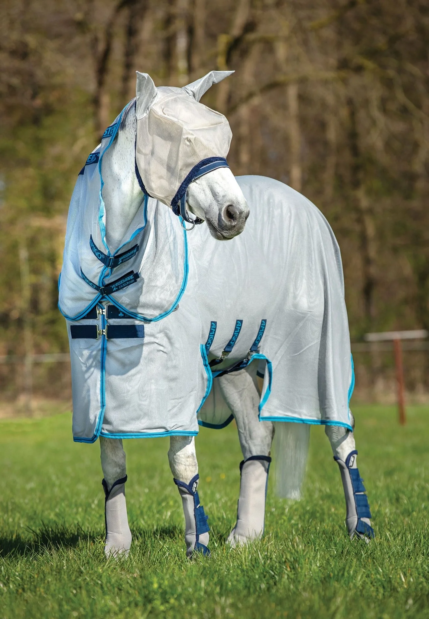 Amigo Bug Buster Vamoose Fly Sheet with No Fly Zone – UV Protection & Removable Neck Cover