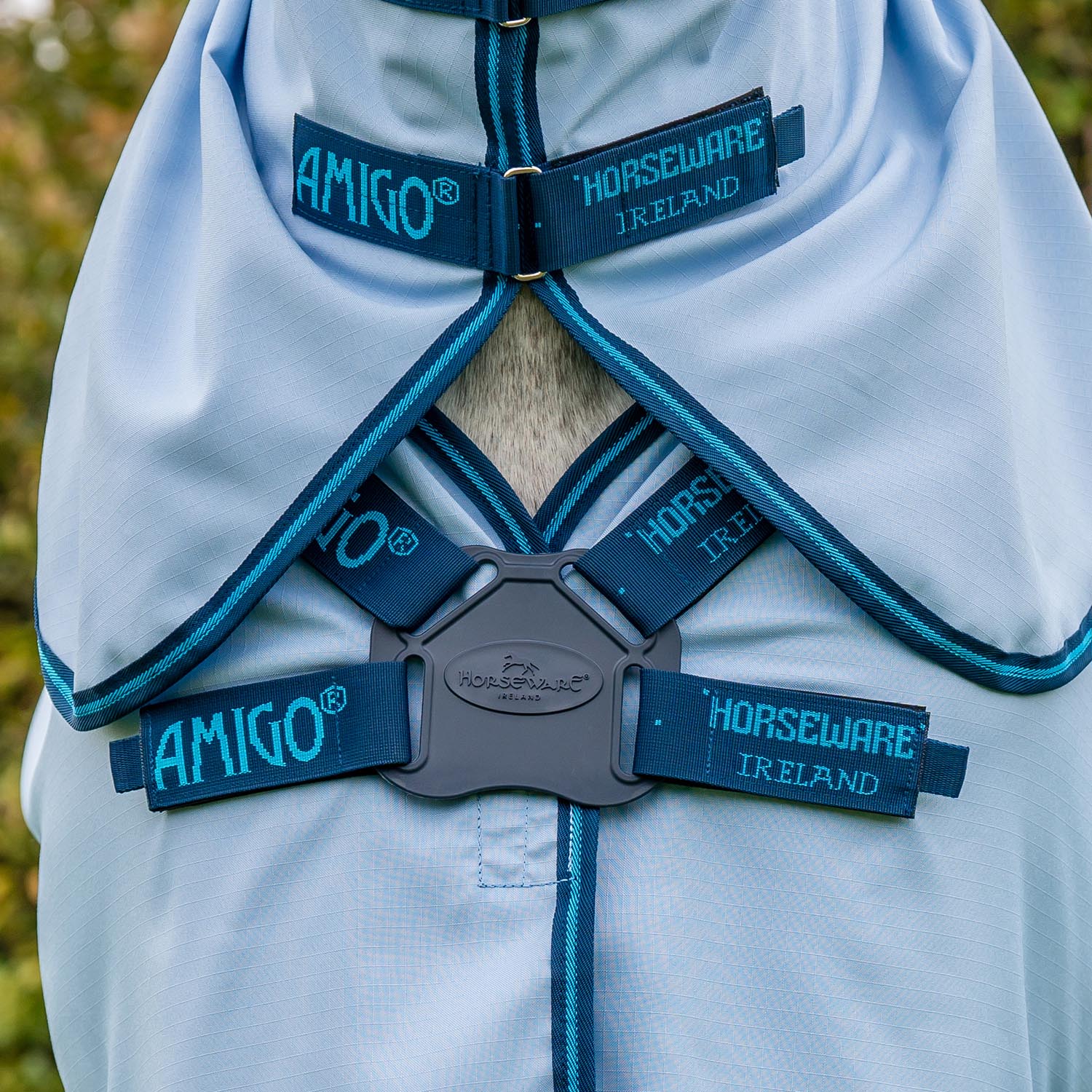 Amigo Ripstop Hoody Horse Fly Sheet - Lightweight, UV & Insect Protection with Integrated Neck Cover - Image 2