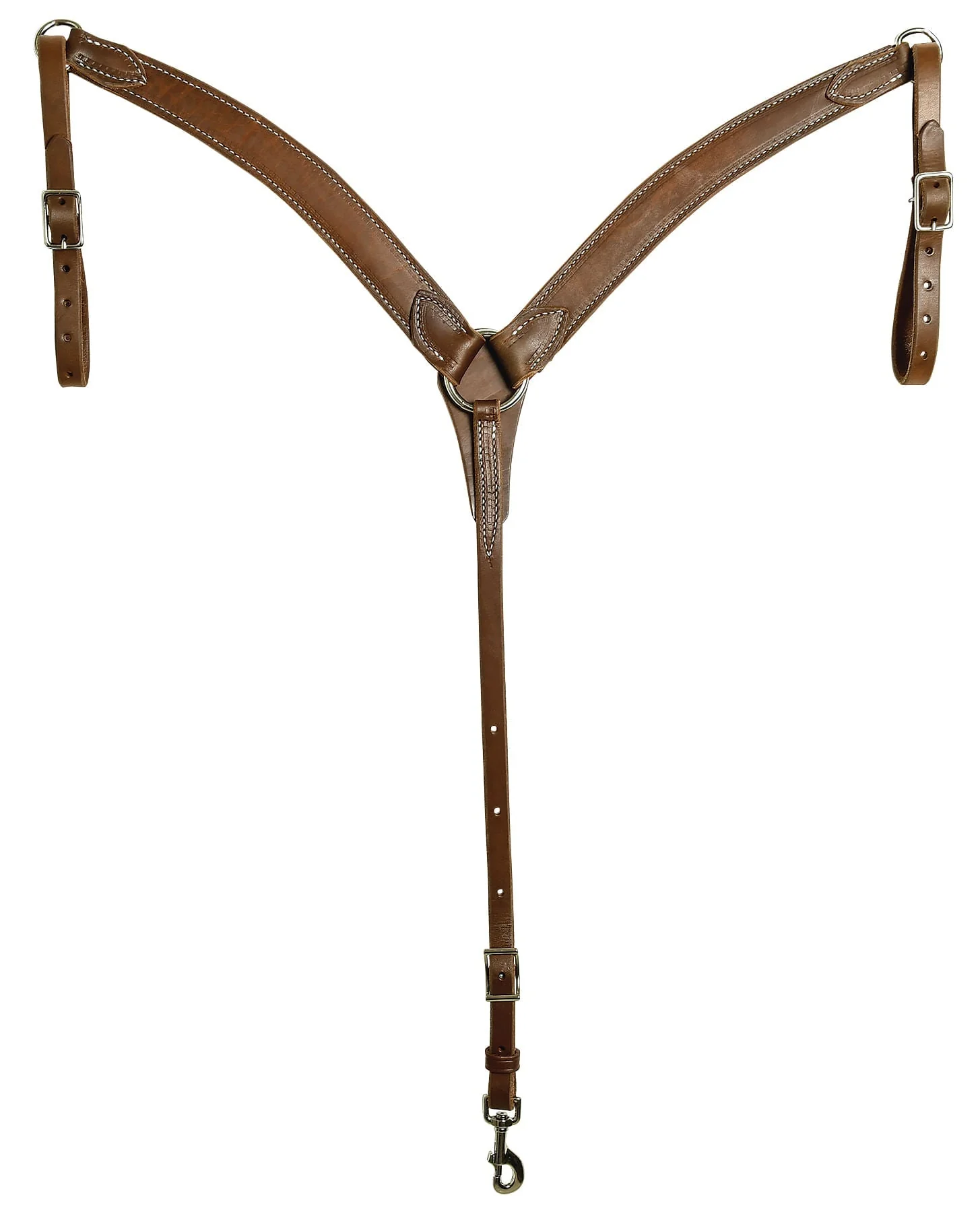 Amish-Made Contoured Leather Breast Collar for Horses - Image 1