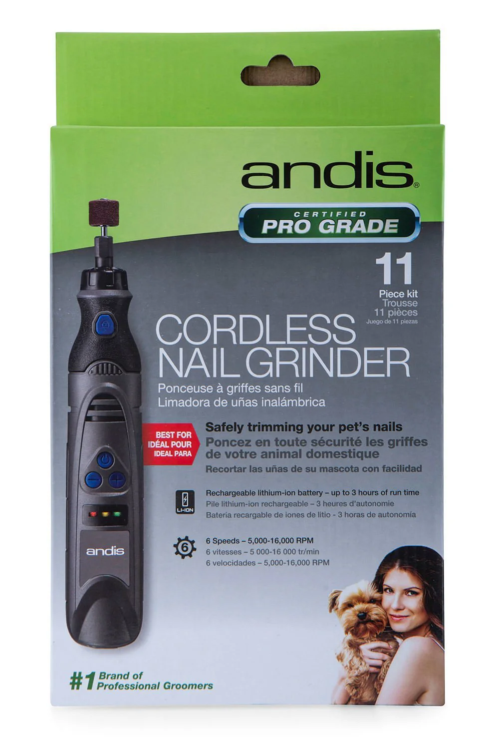 Andis 6-Speed Cordless Nail Grinder - Image 1