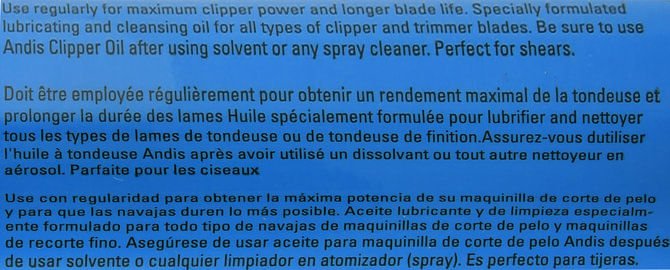 Andis Clipper Oil, 4 oz - Image 3