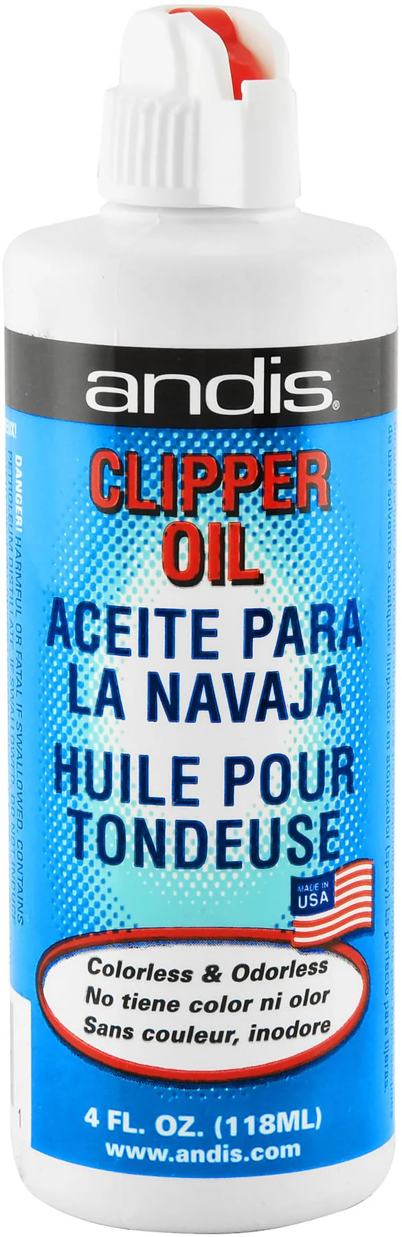 Andis Clipper Oil, 4 oz - Image 1