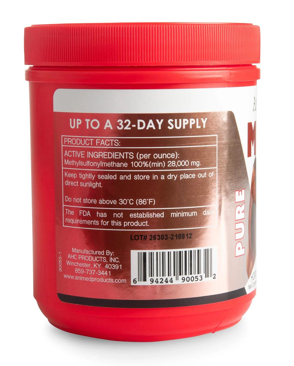 AniMed Pure MSM Joint Supplement for Horses - Image 2