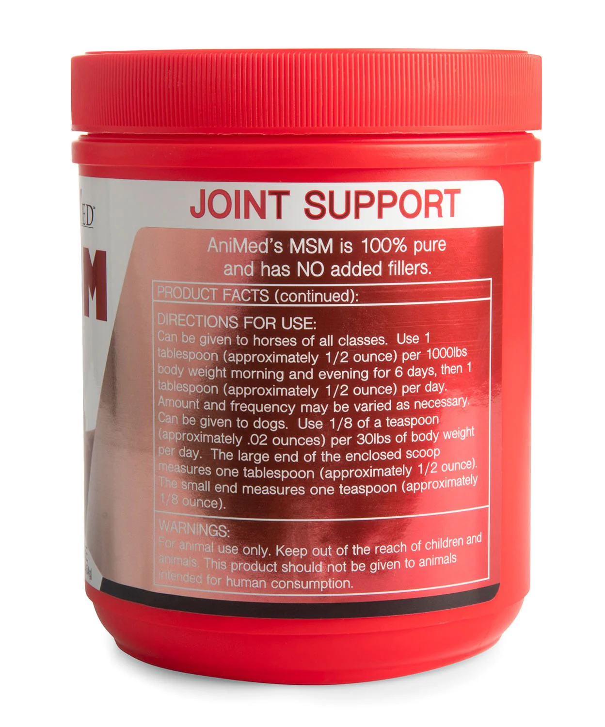 AniMed Pure MSM Joint Supplement for Horses - Image 3