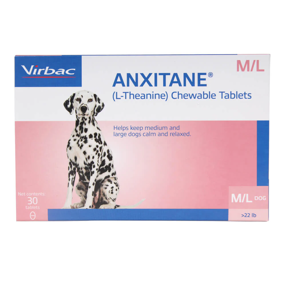 Anxitane M & L (L-Theanine) for Dogs, 30 Tablets - Image 1