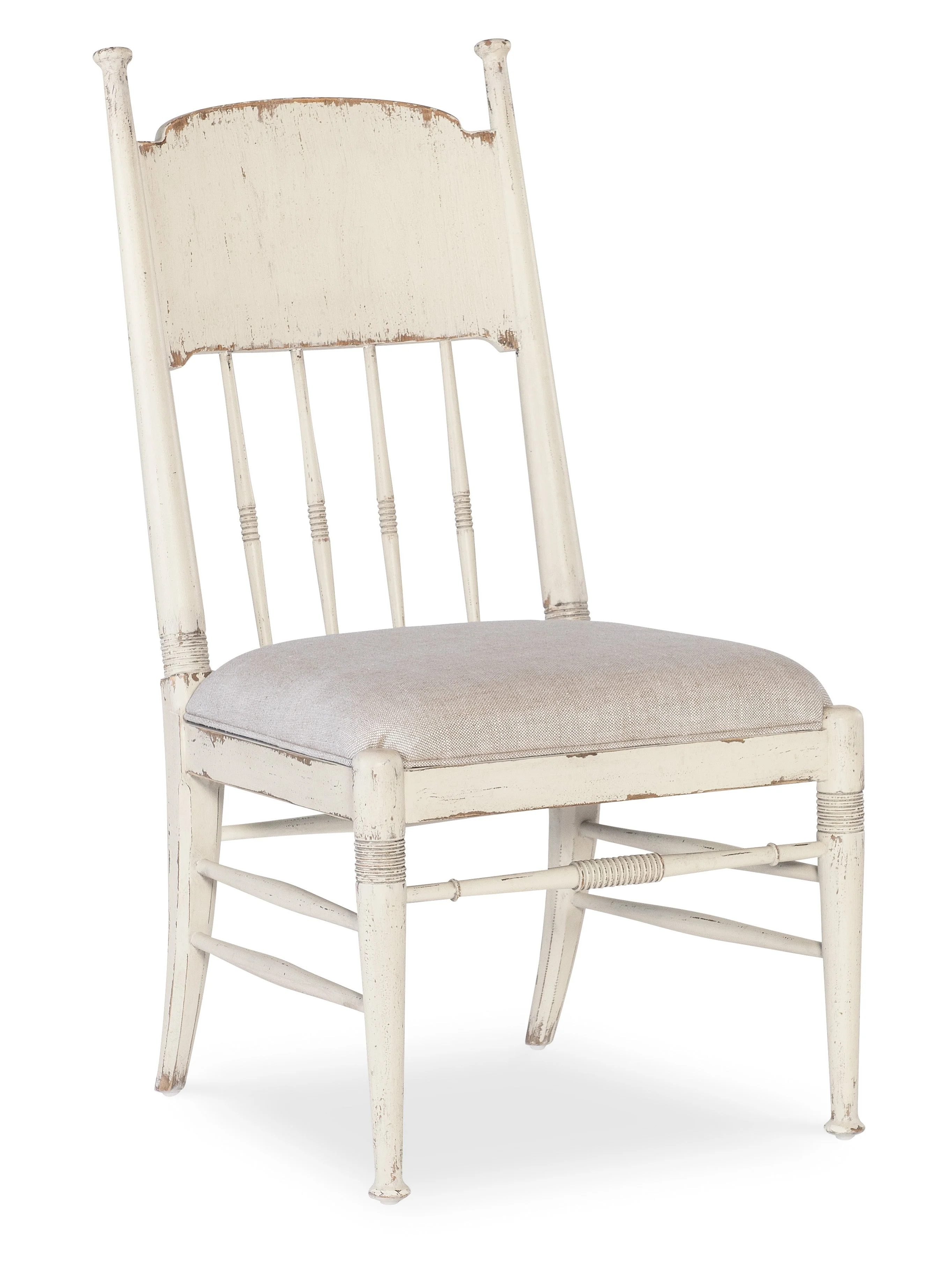 Americana Upholstered Seat Side Chair | Rich Oak Character Beneath - Image 1