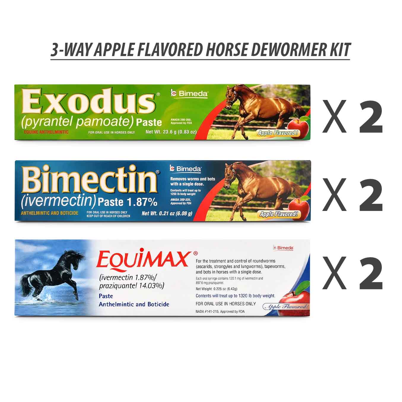 Apple Flavored Horse Deworming Kit - Image 1