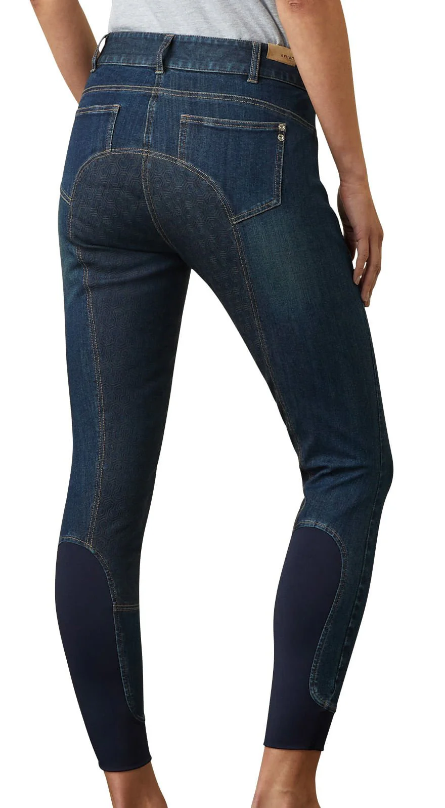 Ariat Halo Denim Full Seat Breech, Birch Marine - Image 3