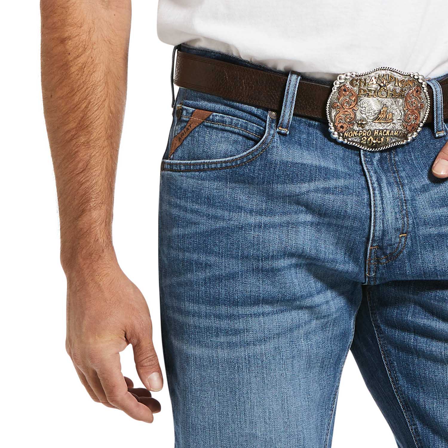 Ariat Men's M2 Relaxed Stretch Legacy Boot Cut Jean - Image 3