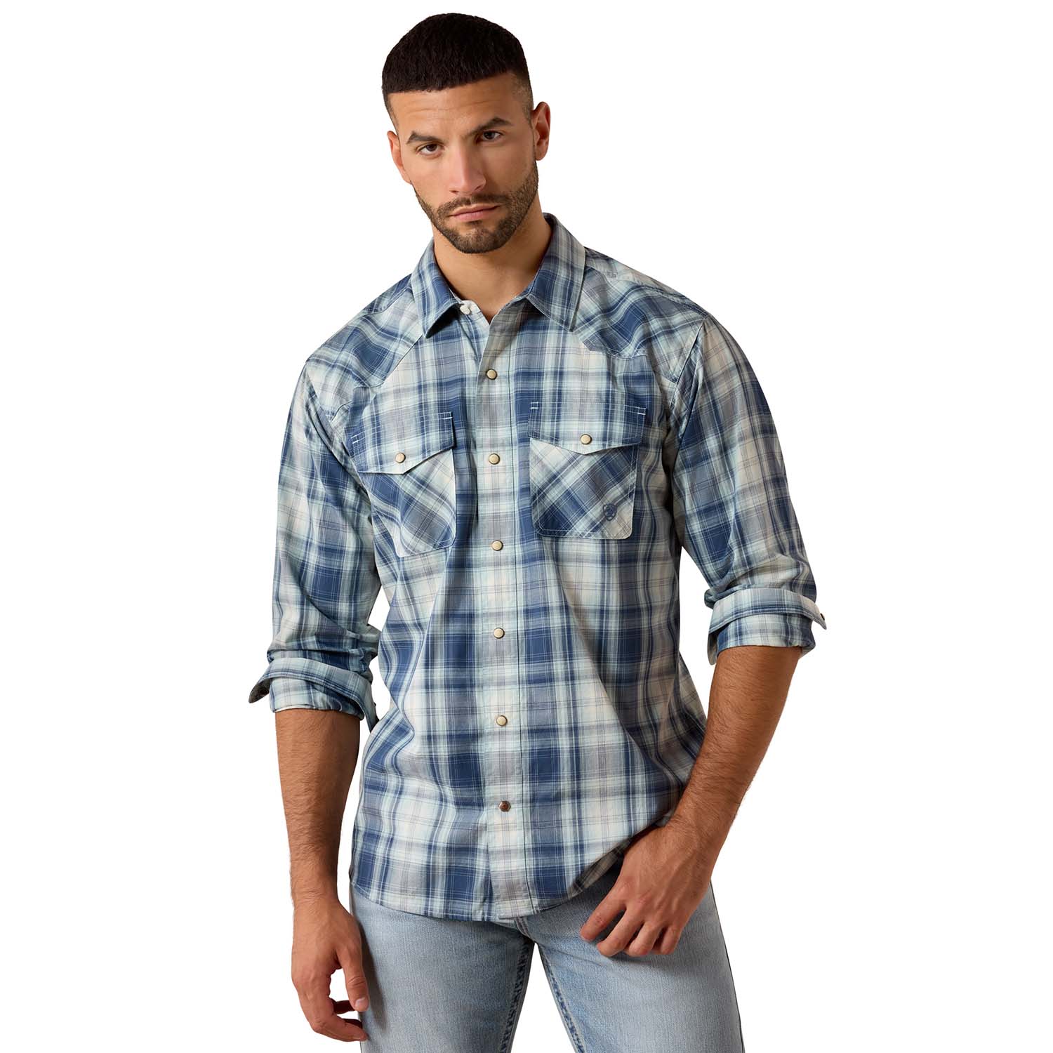 Ariat Men's Retro Long Sleeve Snap Western Shirt - Image 1