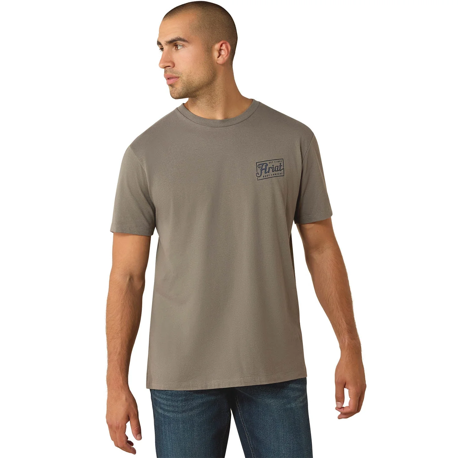 Ariat Mens Short Sleeve Shirt, Patriot Western Graphic Tee - Image 3