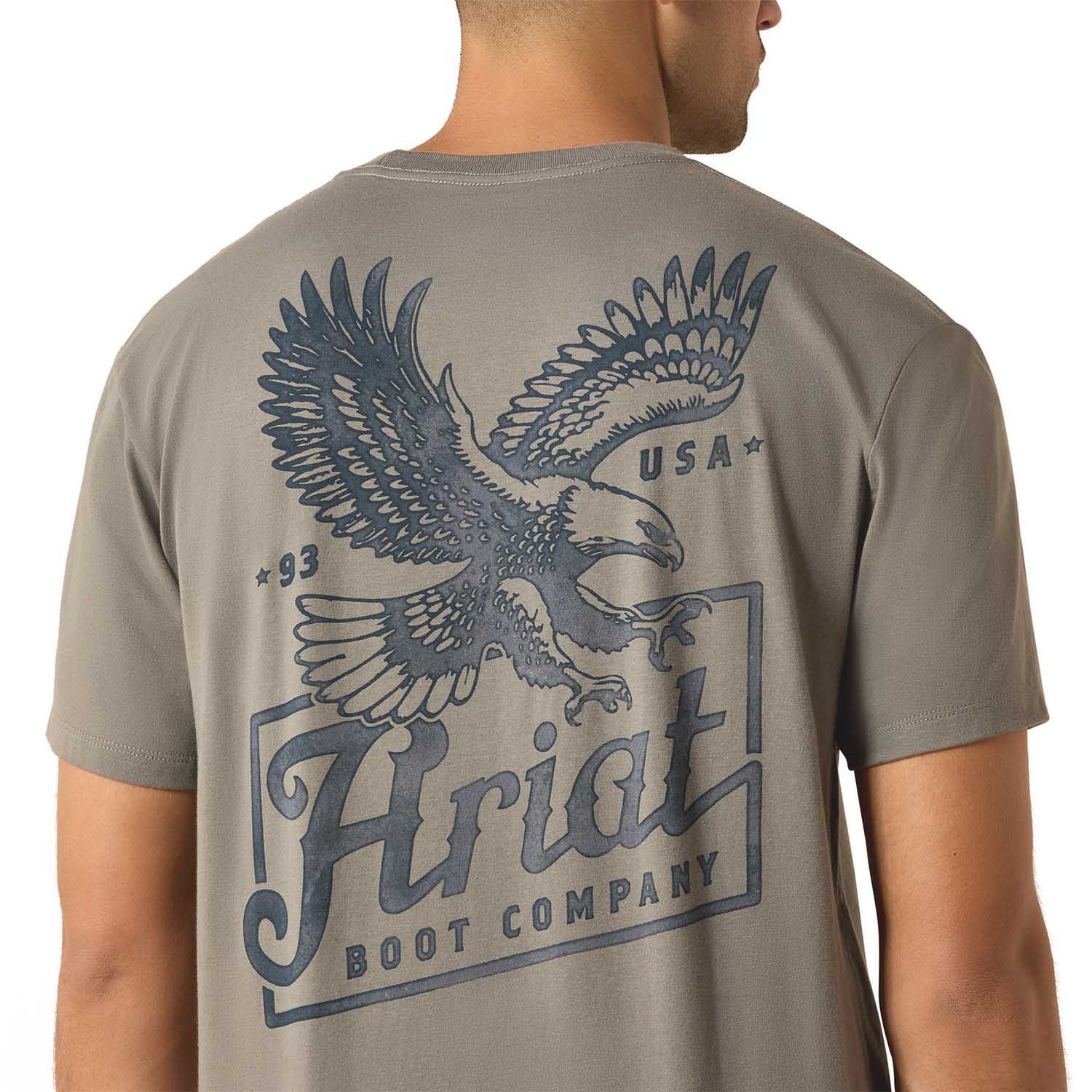 Ariat Mens Short Sleeve Shirt, Patriot Western Graphic Tee - Image 2