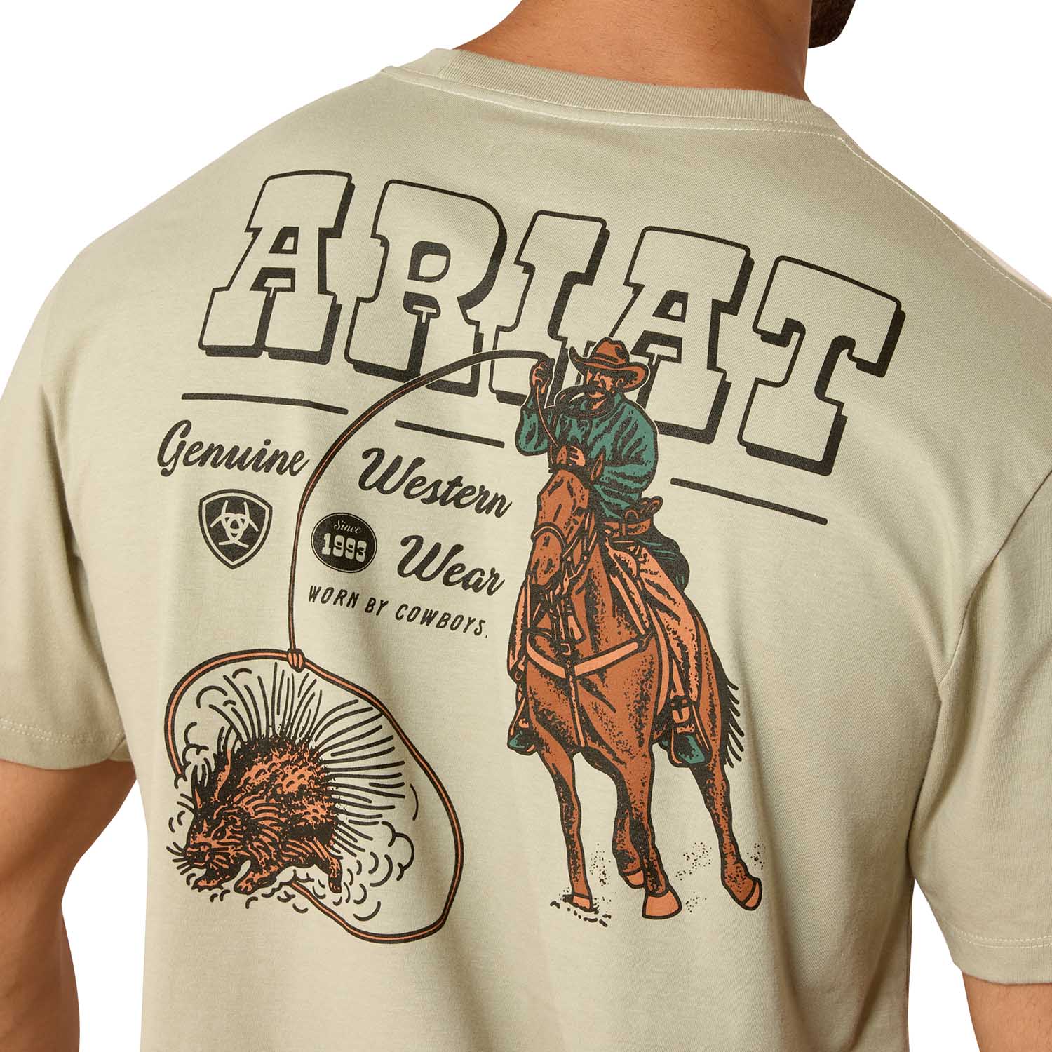 Ariat Mens Short Sleeve Shirt, Porcupine Posse Western Graphic Tee - Image 2