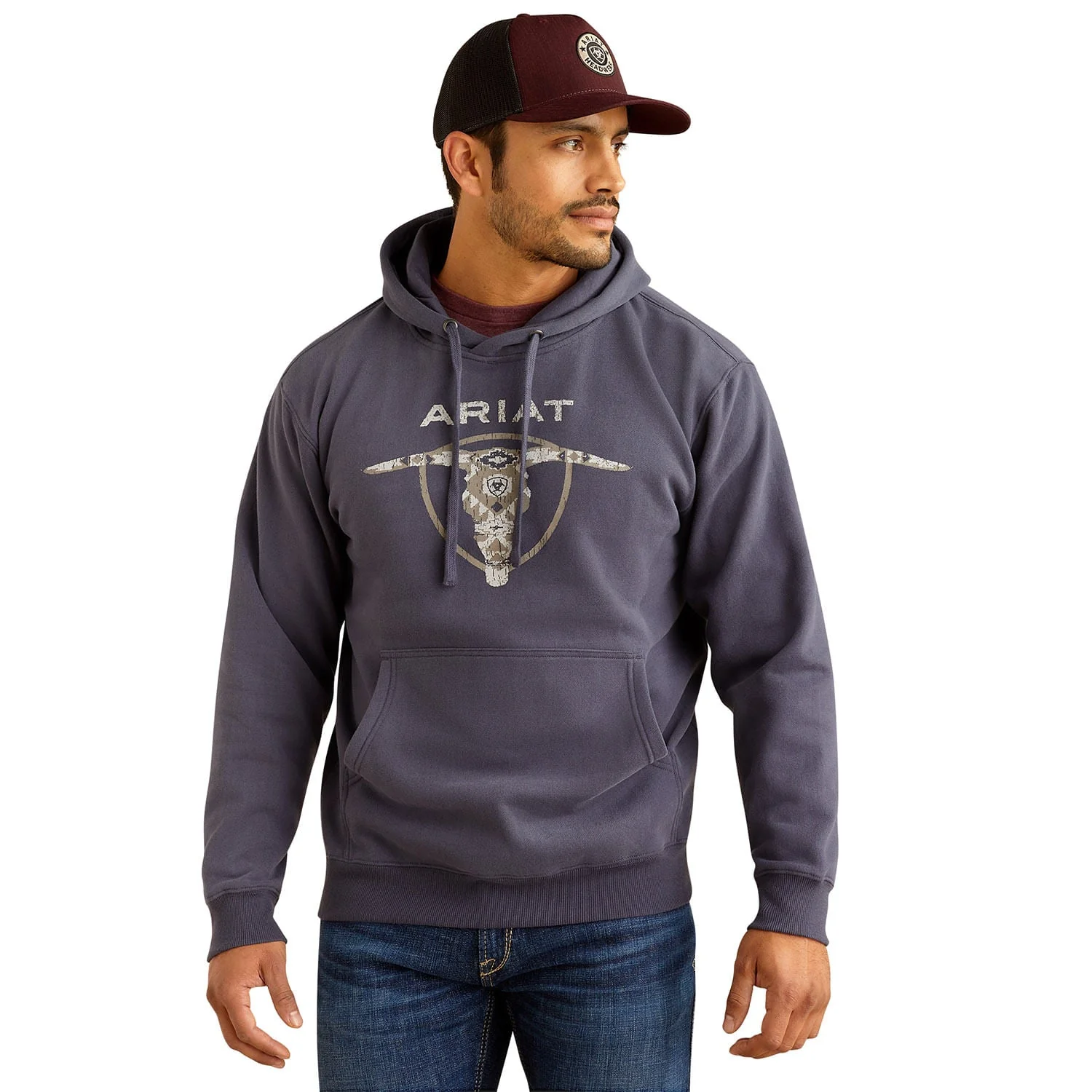 Ariat Men's Southwest Longhorn Hoodie - Image 1