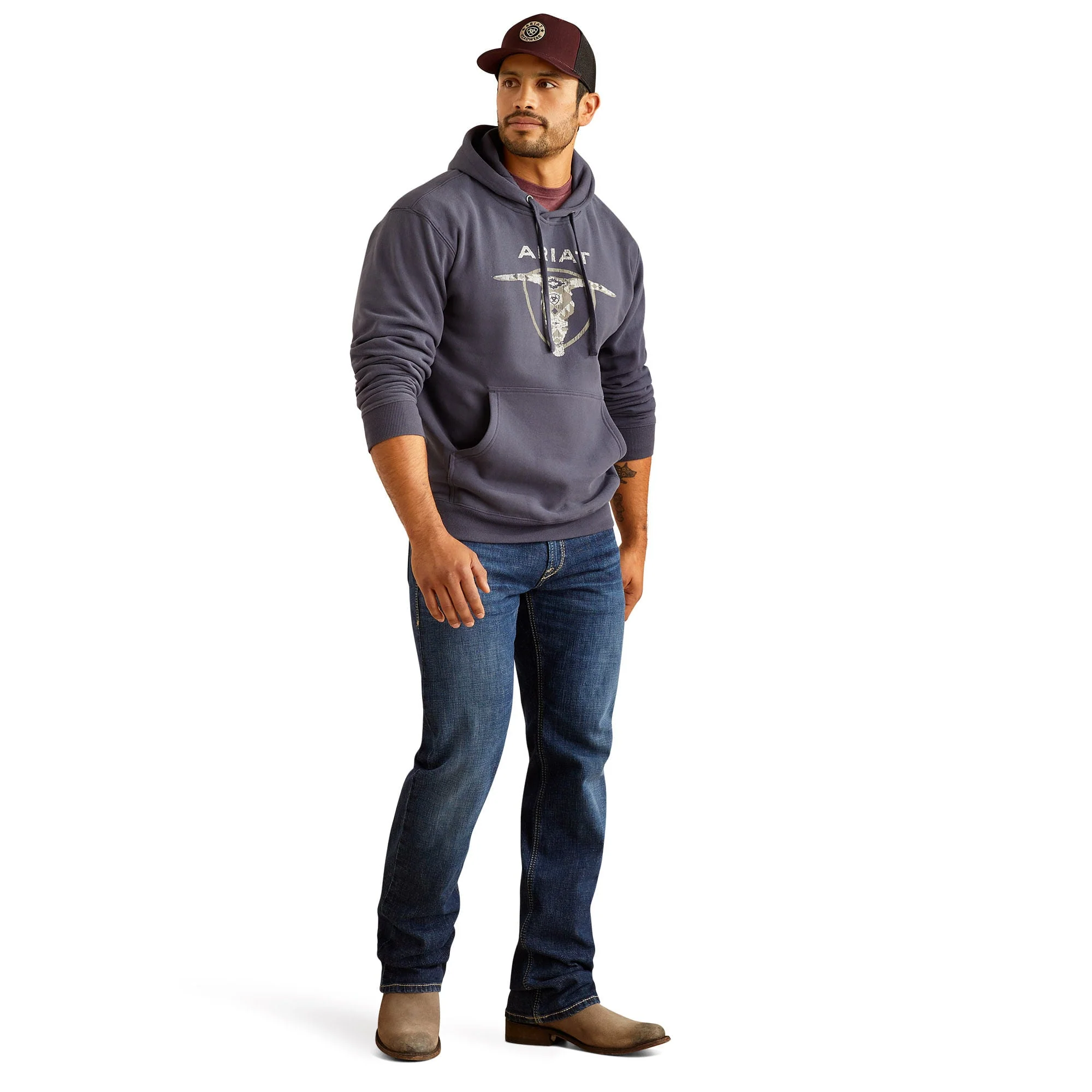 Ariat Men's Southwest Longhorn Hoodie - Image 2