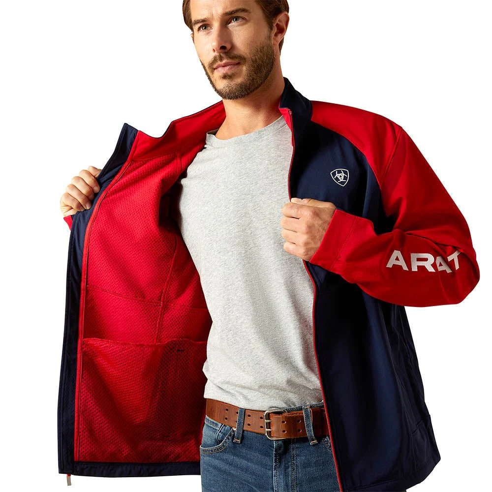 Ariat Mens Team EQ Softshell Jacket - Lightweight Fleece Riding Jacket - Image 3