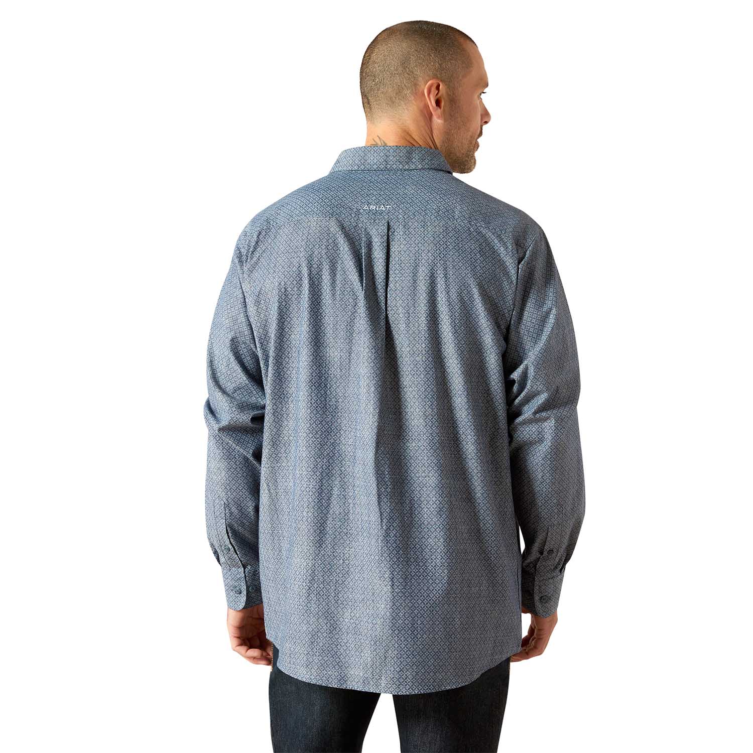 Ariat Mens Trent Classic Fit Long Sleeve Shirt – Rugged Button-Front Casual Shirt - Image 2