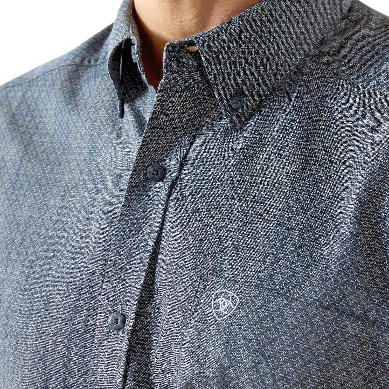 Ariat Mens Trent Classic Fit Long Sleeve Shirt – Rugged Button-Front Casual Shirt - Image 3