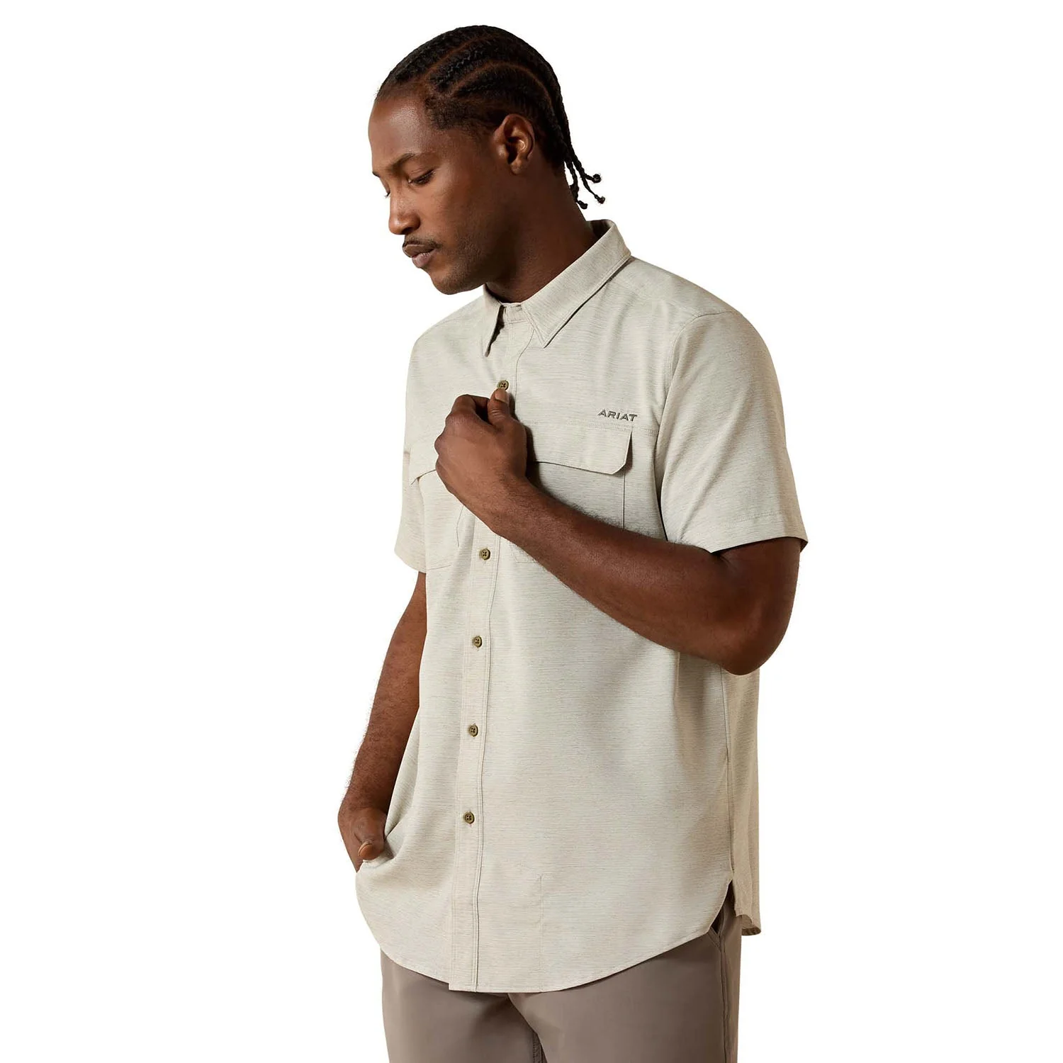 Ariat Men's VentTek Fitted Outbound Short Sleeve Shirt - Image 1