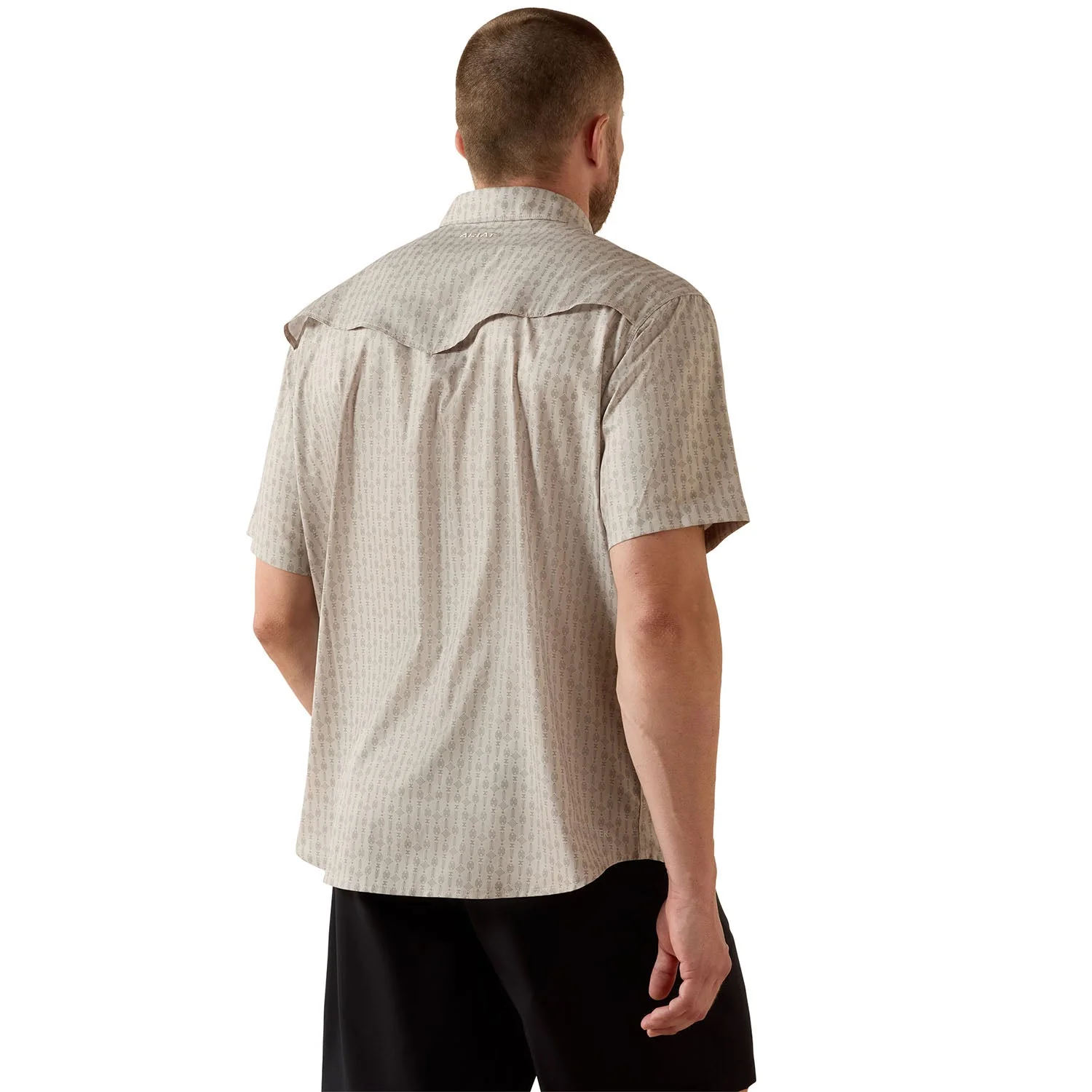 Ariat Men's Western VentTek Short Sleeve Snap Shirt - Image 2