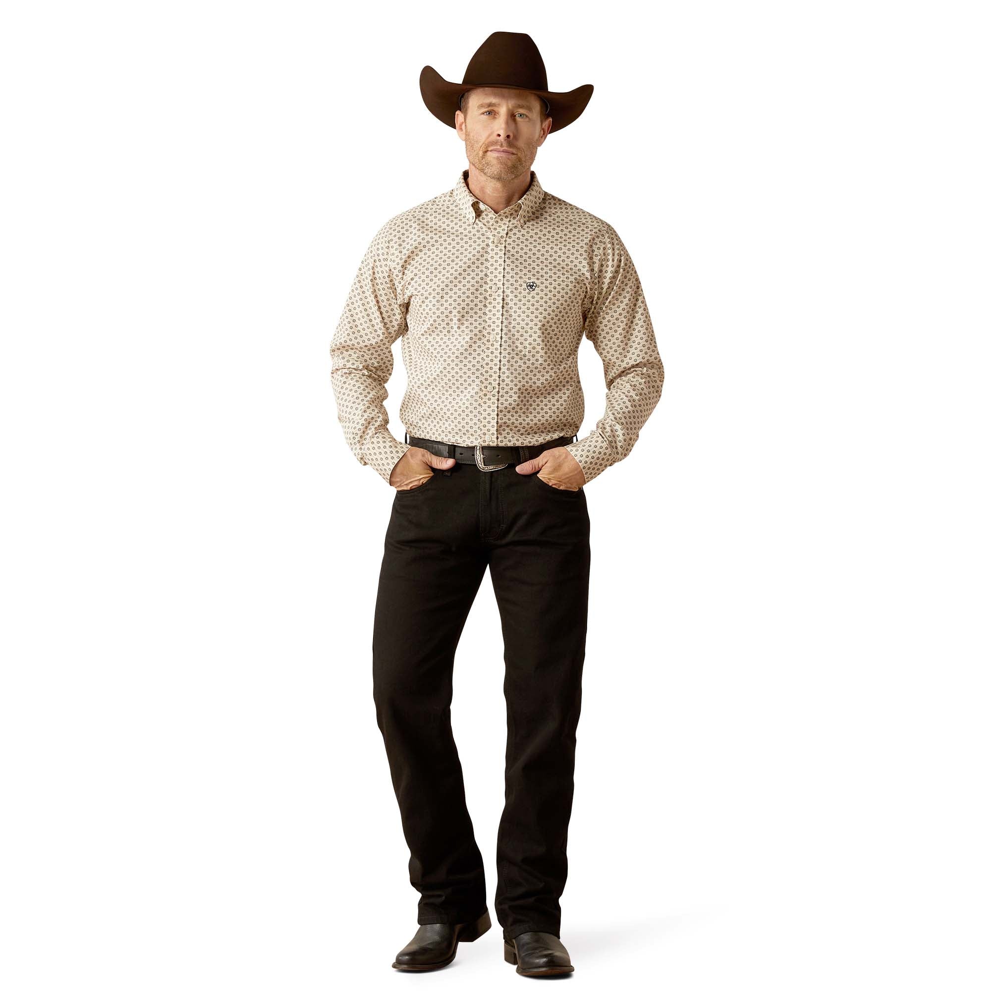 Ariat Men’s Wrinkle Free Fraiser Longsleeve Fitted Shirt