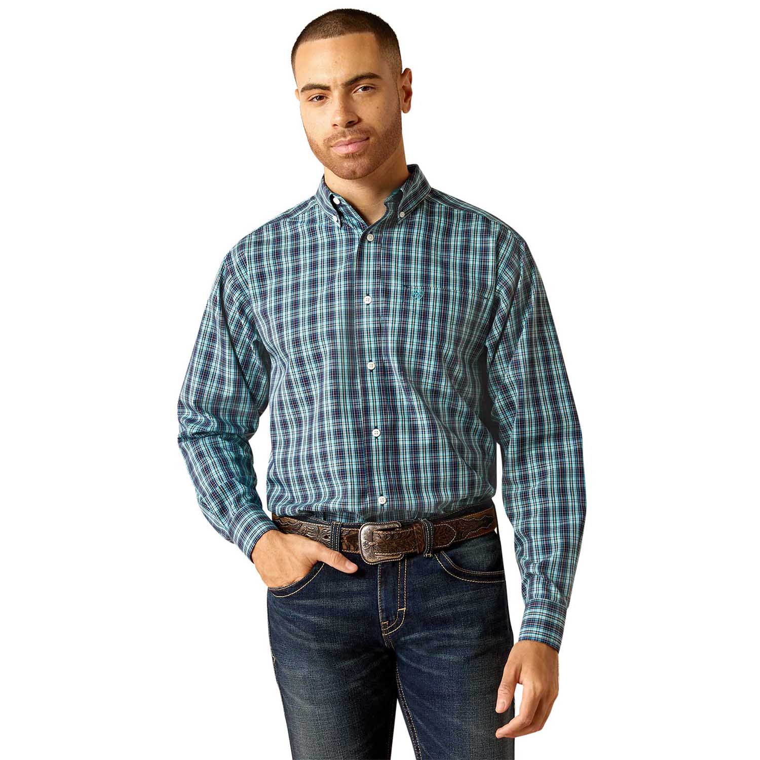 Ariat Men's Wrinkle Free Gibson Longsleeve Shirt - Image 1