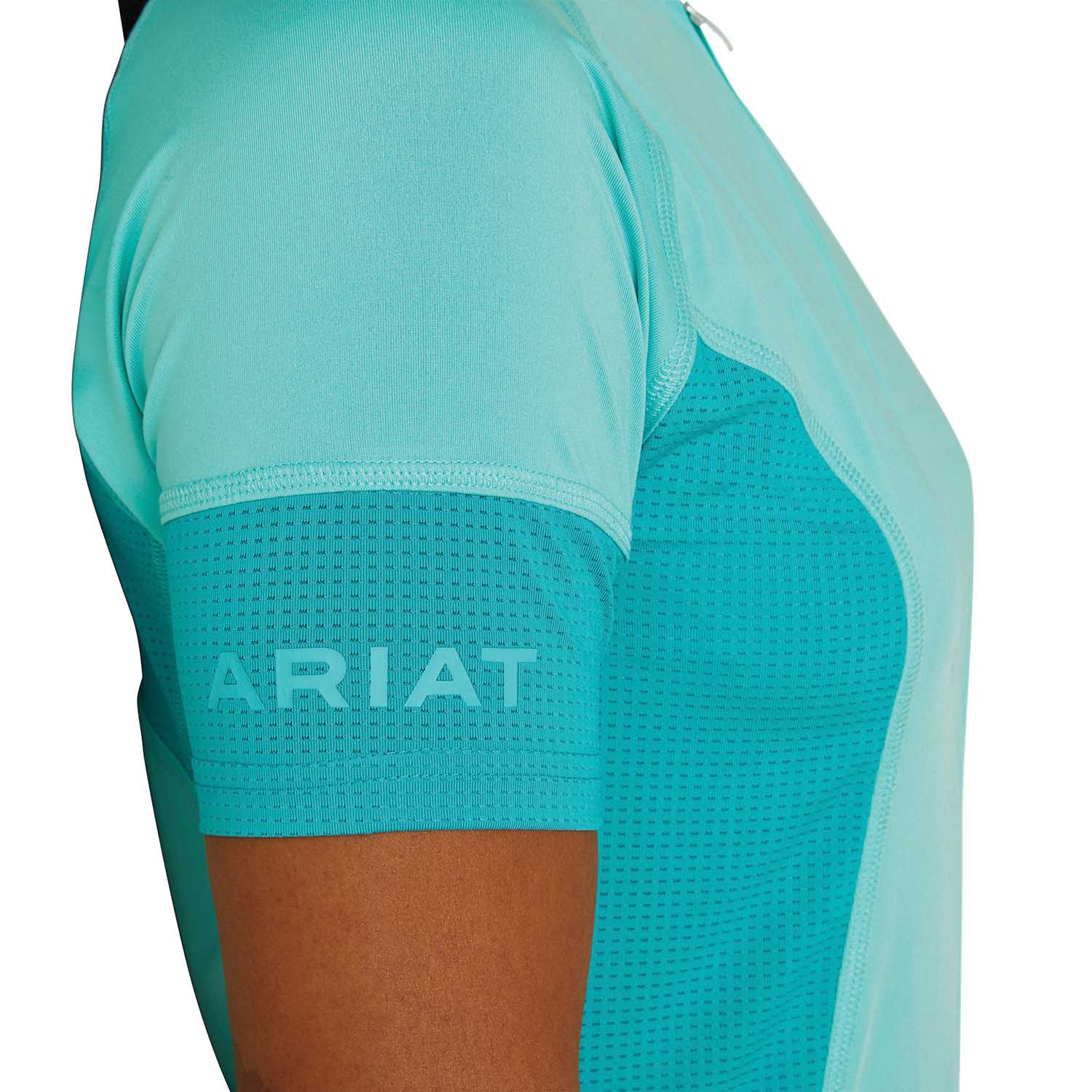 Ariat Women’s Cambria Jersey 1/4 Zip Baselayer – Lightweight Riding Shirt with UPF 50+ - Image 3