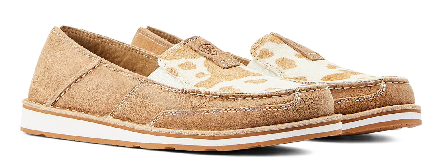Ariat Women’s Cruisers, Adobe/ Tan and White Hair On