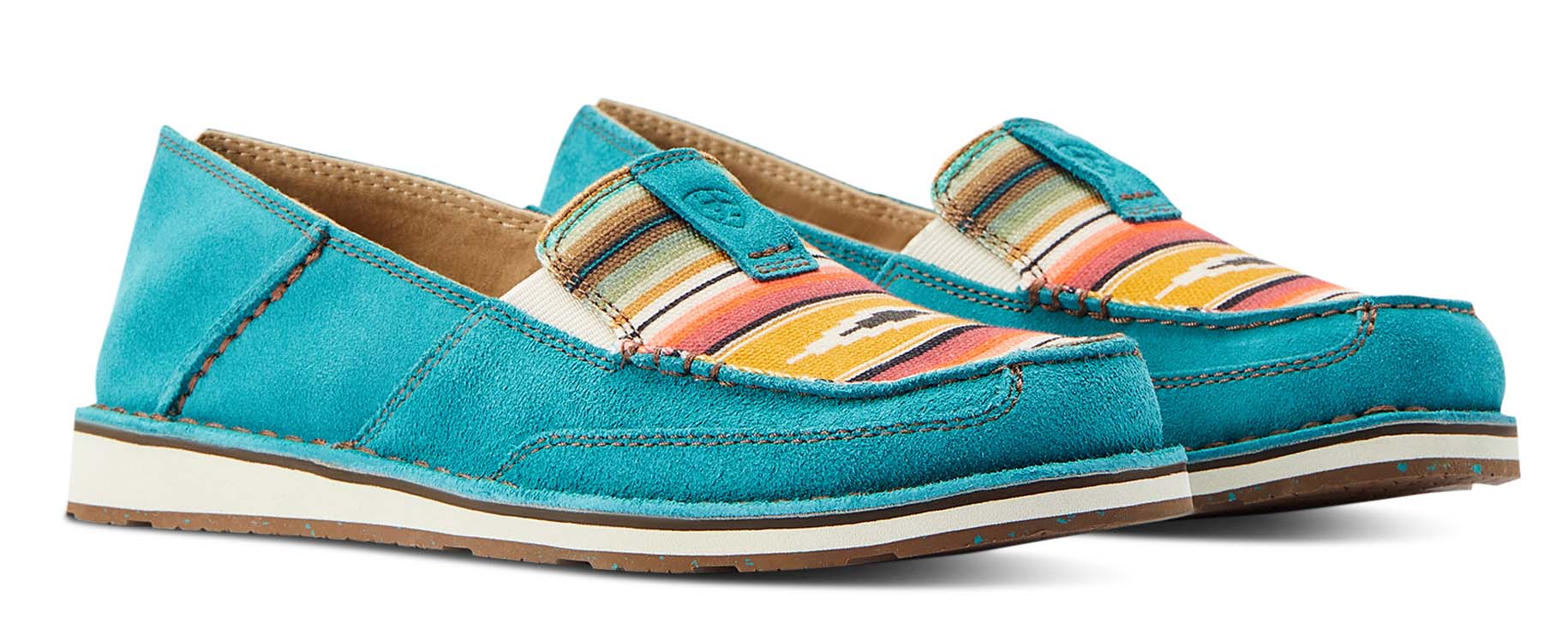 Ariat Women's Cruisers, Teal & Suede - Image 1